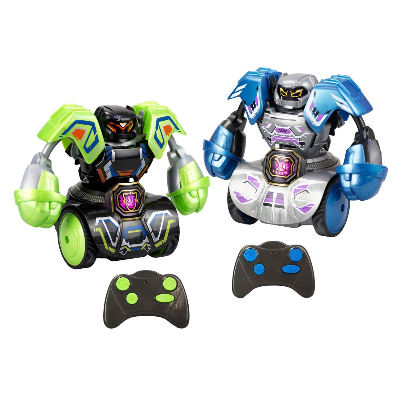 Silverlit Robo Kombat Tornado Remote-Controlled Robots 2-Pack Green/Blue