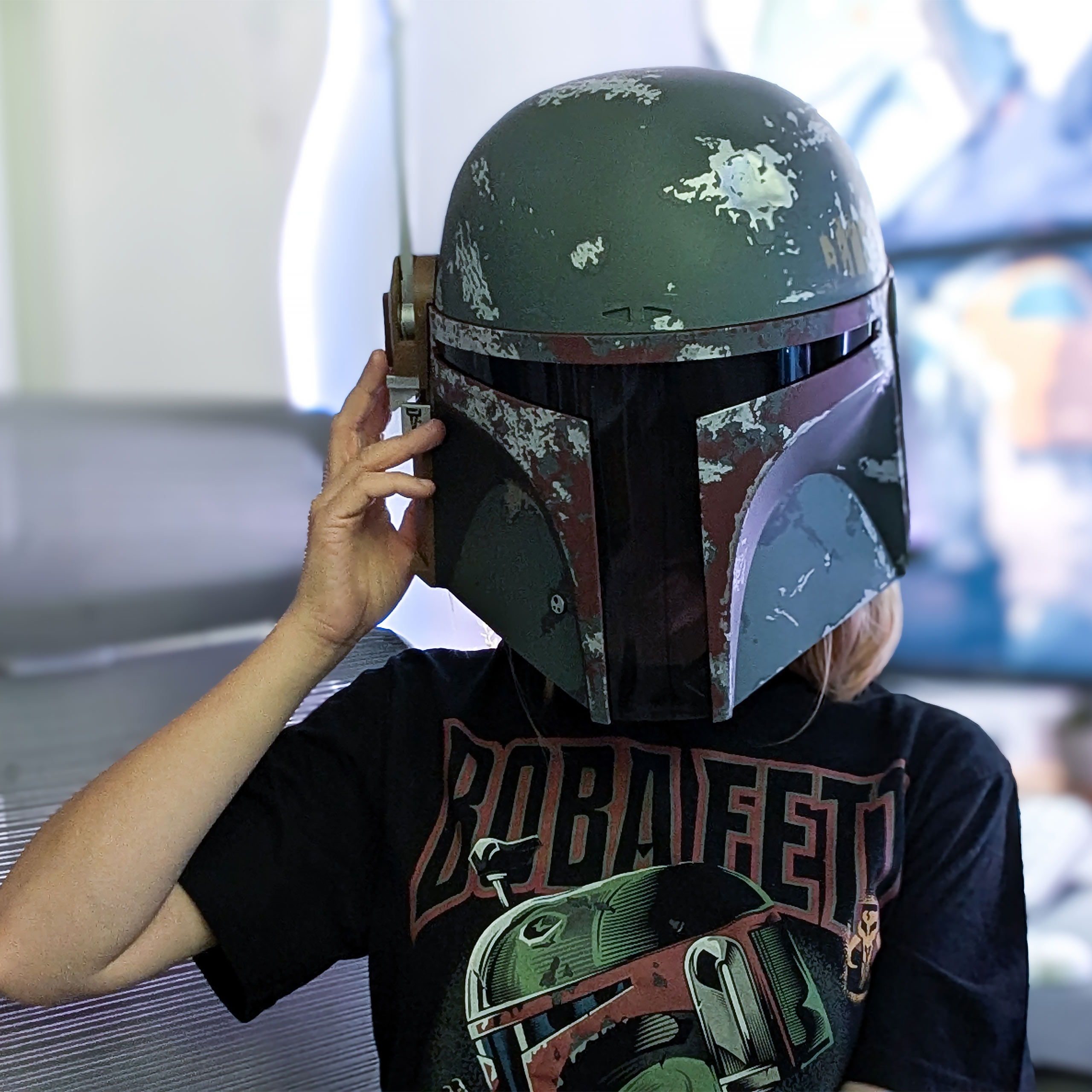 Star Wars - Réplica Premium del Casco de Boba Fett con Efectos de Luz