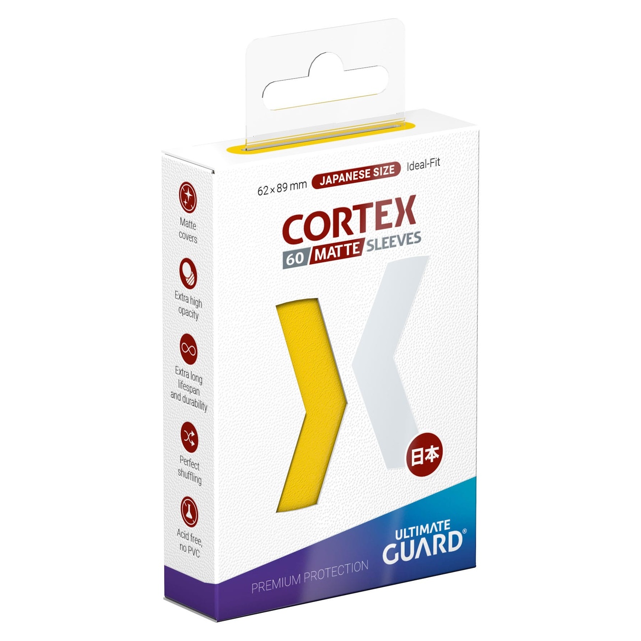Ultimate Guard Bustine Cortex Opache Formato Giapponese (60) - Giallo