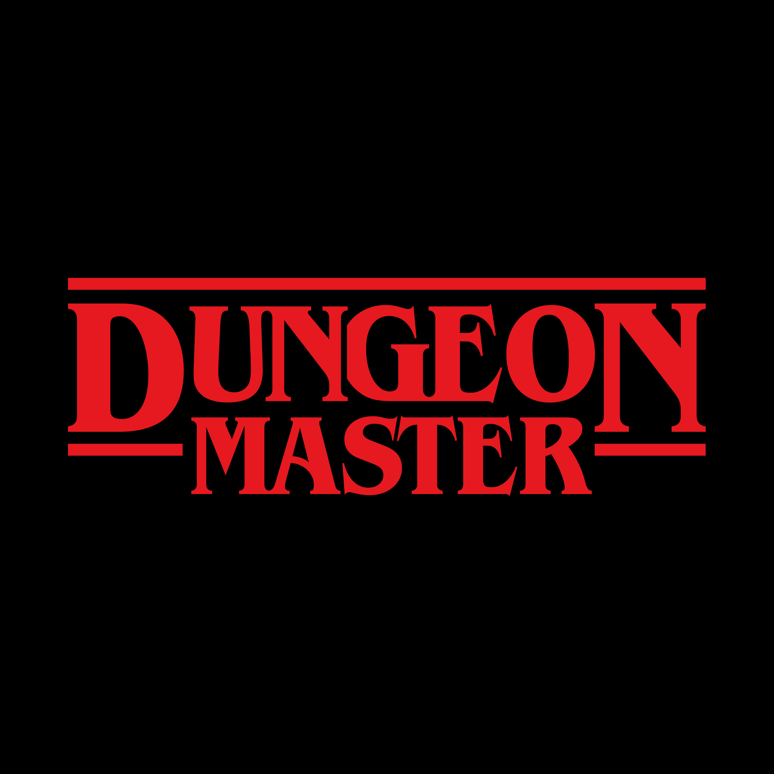 Dungeon Master T-Shirt for Stranger Things Fans Black