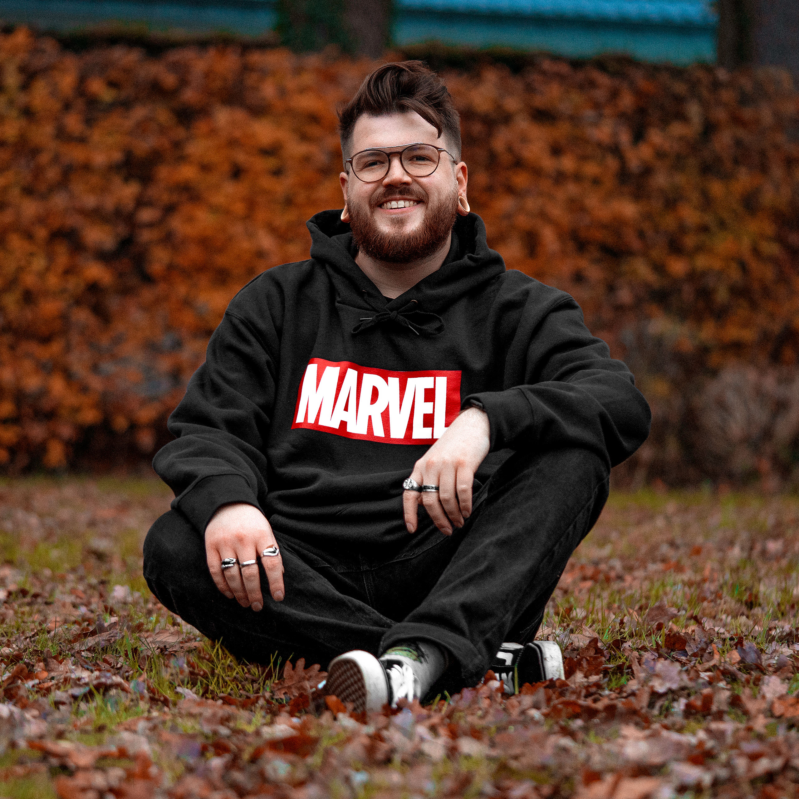 Marvel - Logo Hoodie Zwart