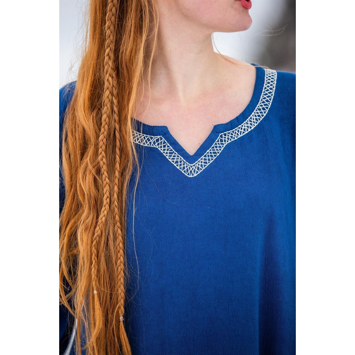 Medieval Viking Dress Brigida blue