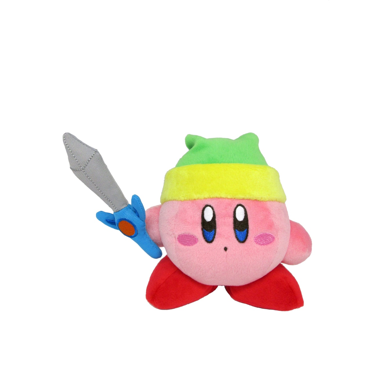 Kirby knuffelfiguur Kirby met zwaard 12 cm