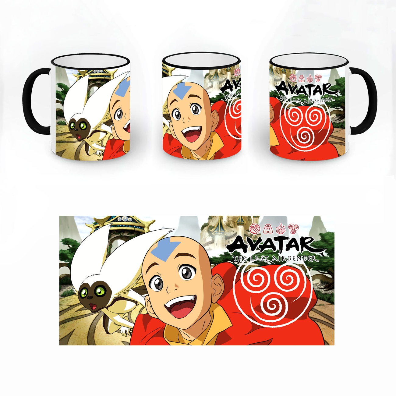 Avatar The Last Airbender - Aang & Momo Tasse