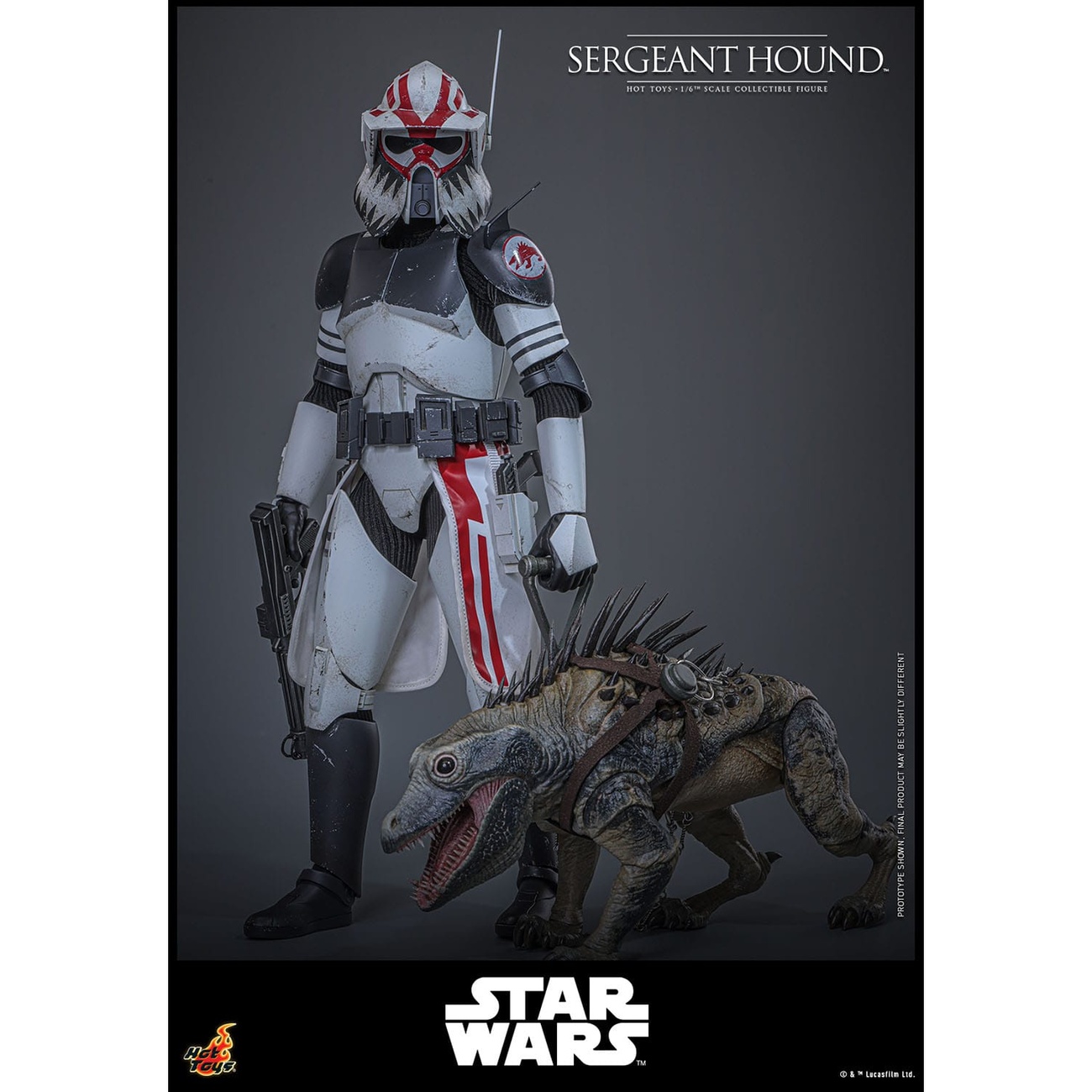 Star Wars: The Clone Wars - Sergeant Hound Actiefiguur 1:6