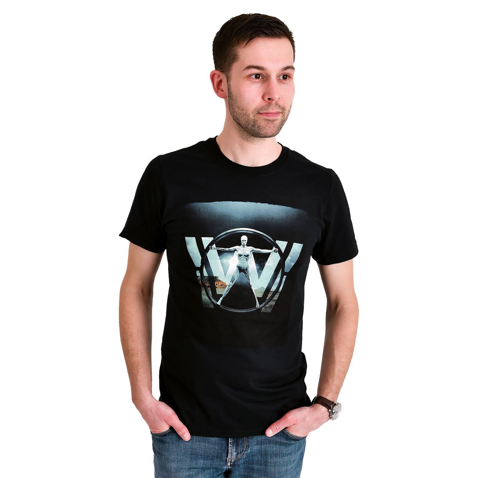 Westworld - Logo T-shirt zwart