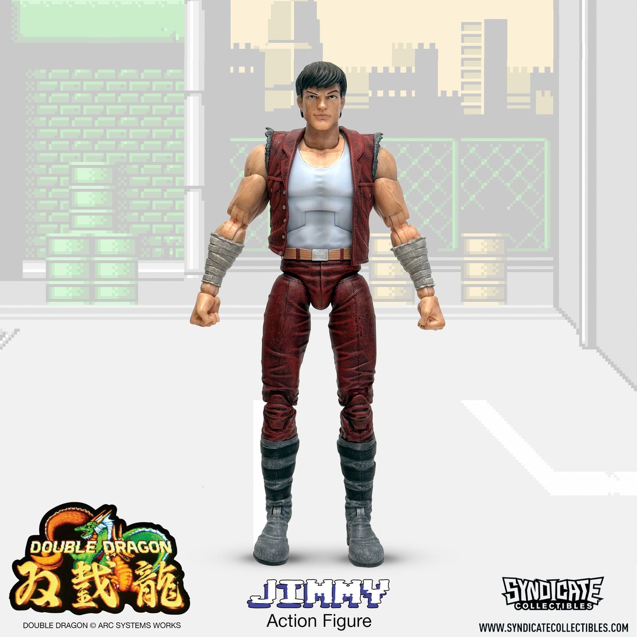 Double Dragon Figura de Acción Deluxe 1/12 Jimmy 18 cm