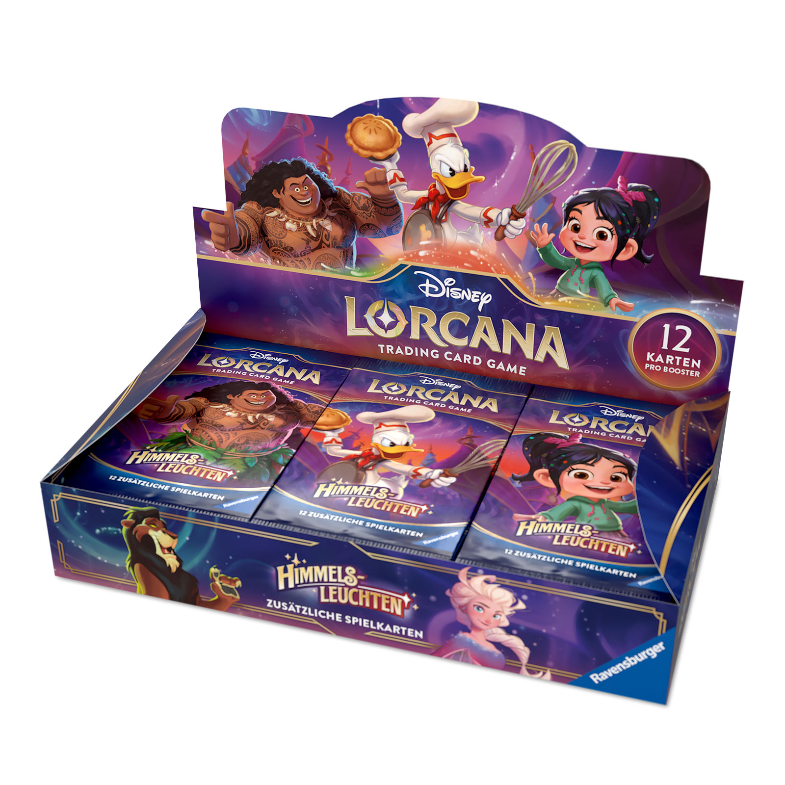 Disney Lorcana Booster Display - Juego de Cartas Coleccionables Skyglow