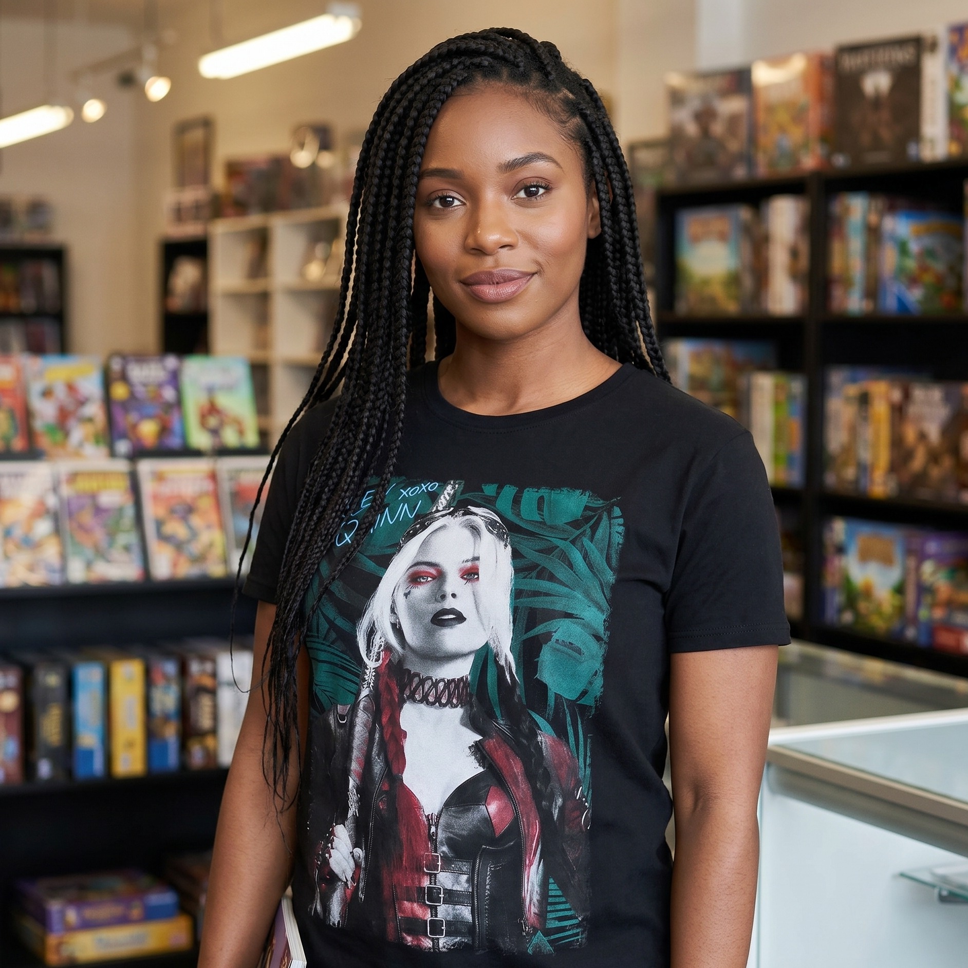 T-shirt nera di Harley Quinn - The Suicide Squad