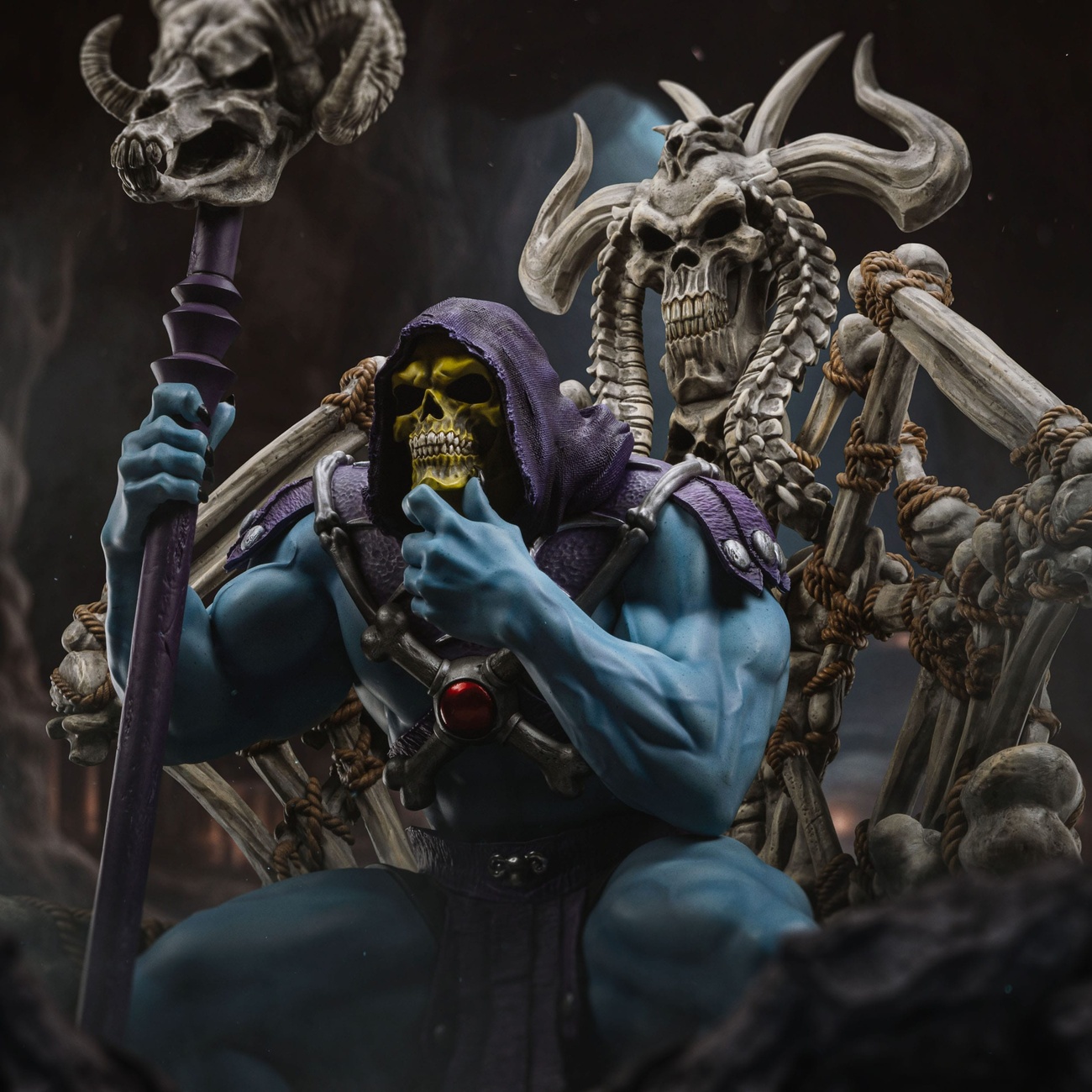 Masters of the Universe Estatua Prime Scale 1/3 Skeletor 10th Anniversary Ver. 67 cm