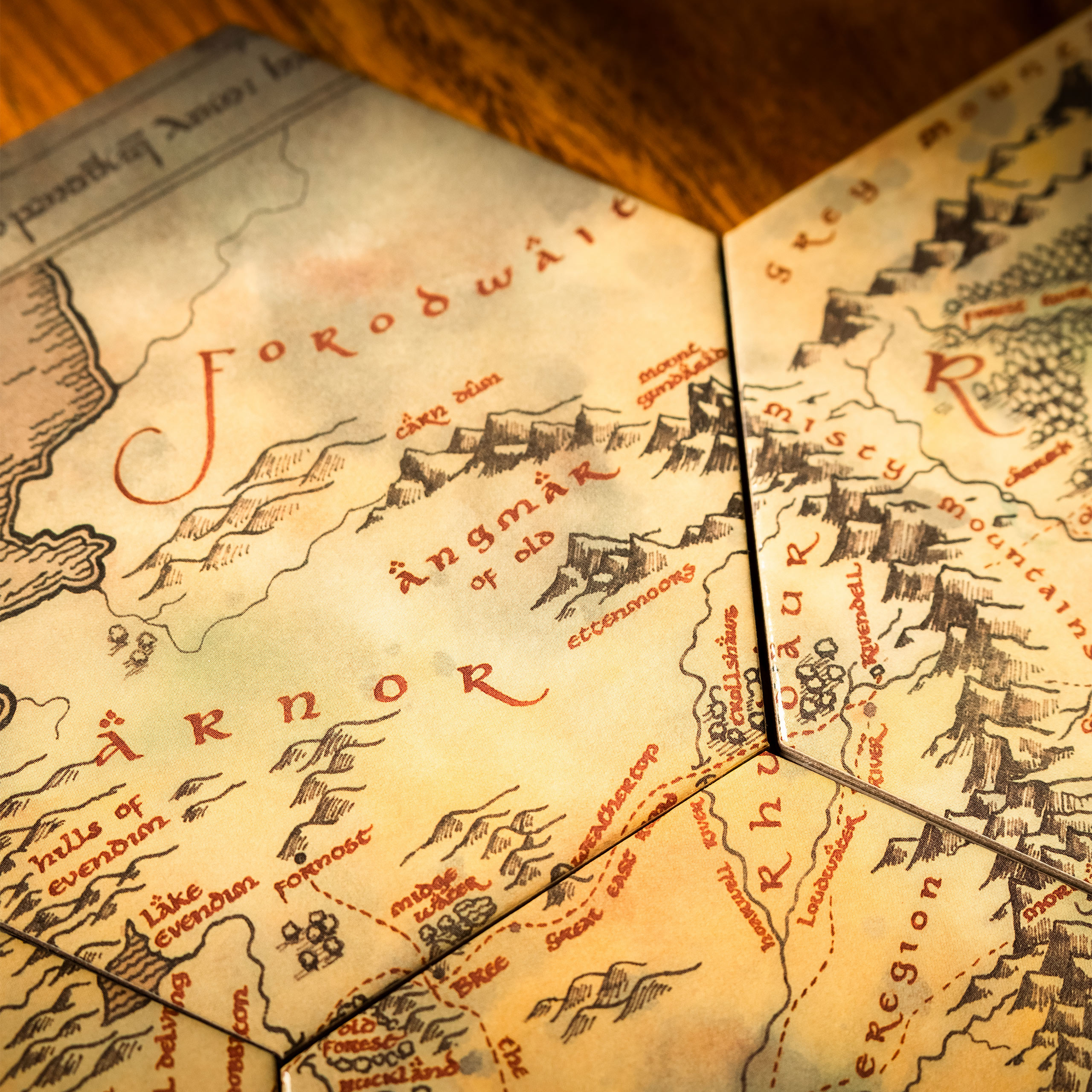 The Lord of the Rings - Middle-earth Map Coasters Set of 12