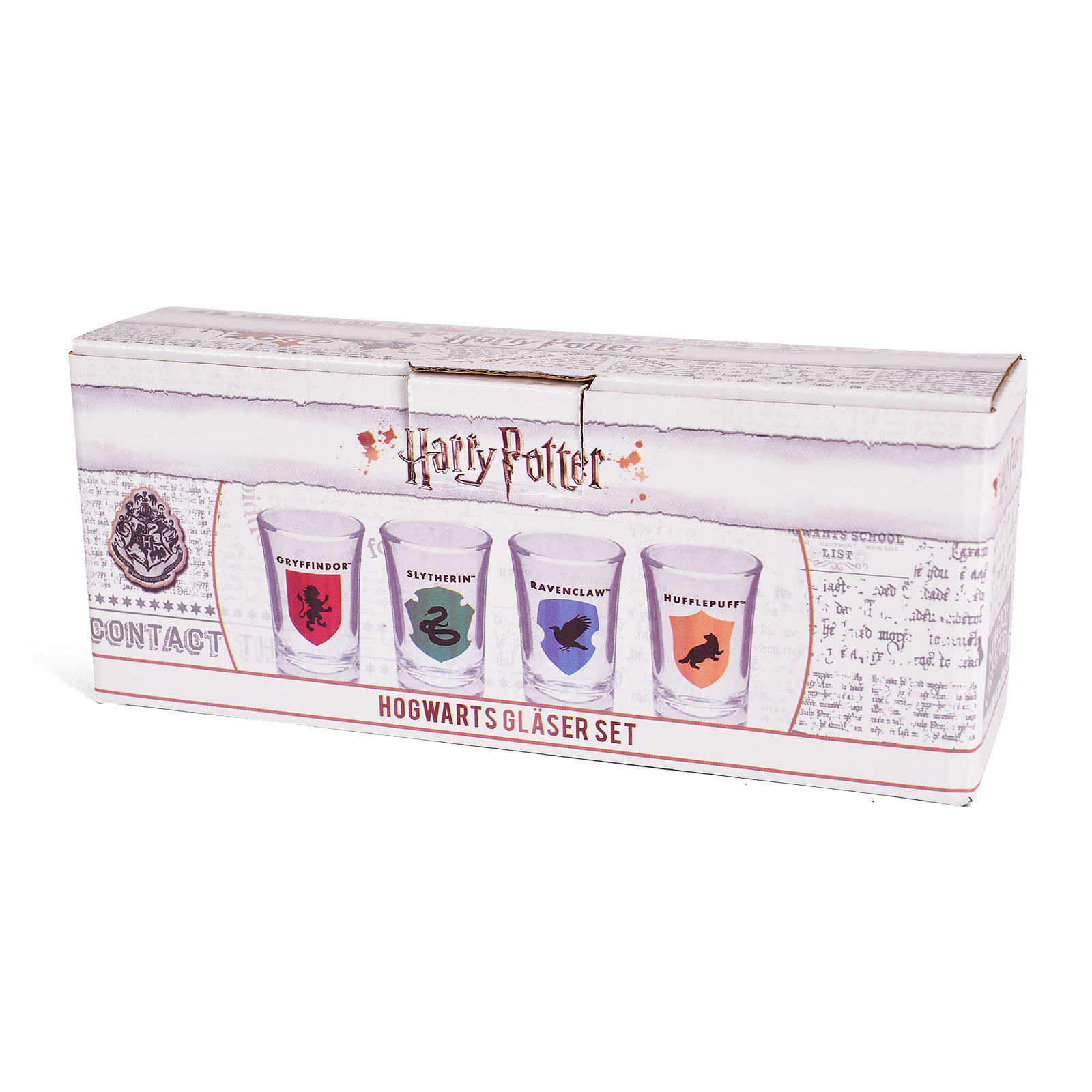 Harry Potter - Ensemble de mini verres Hogwarts