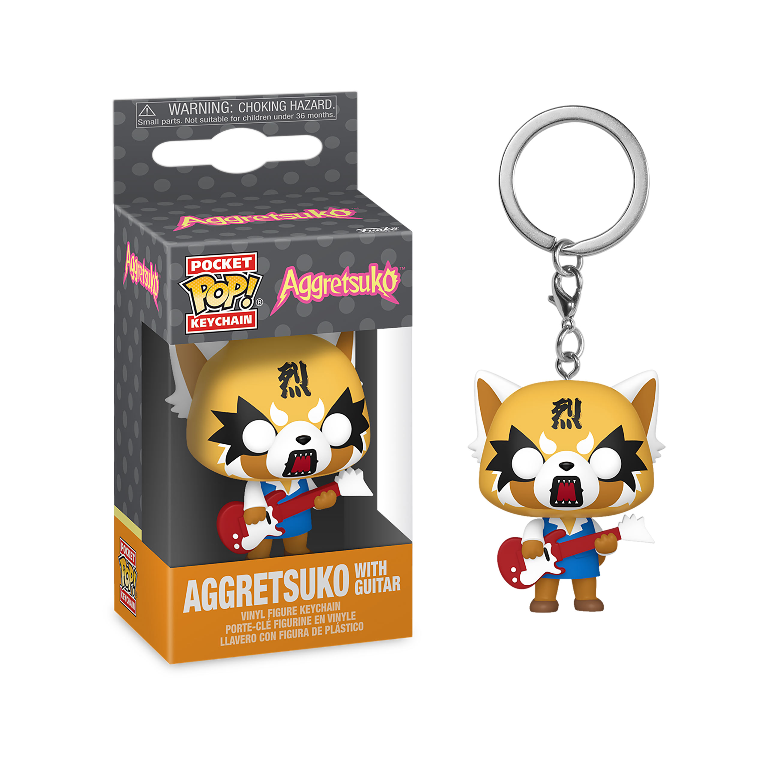 Aggretsuko with Guitar Funko Pop Keychain