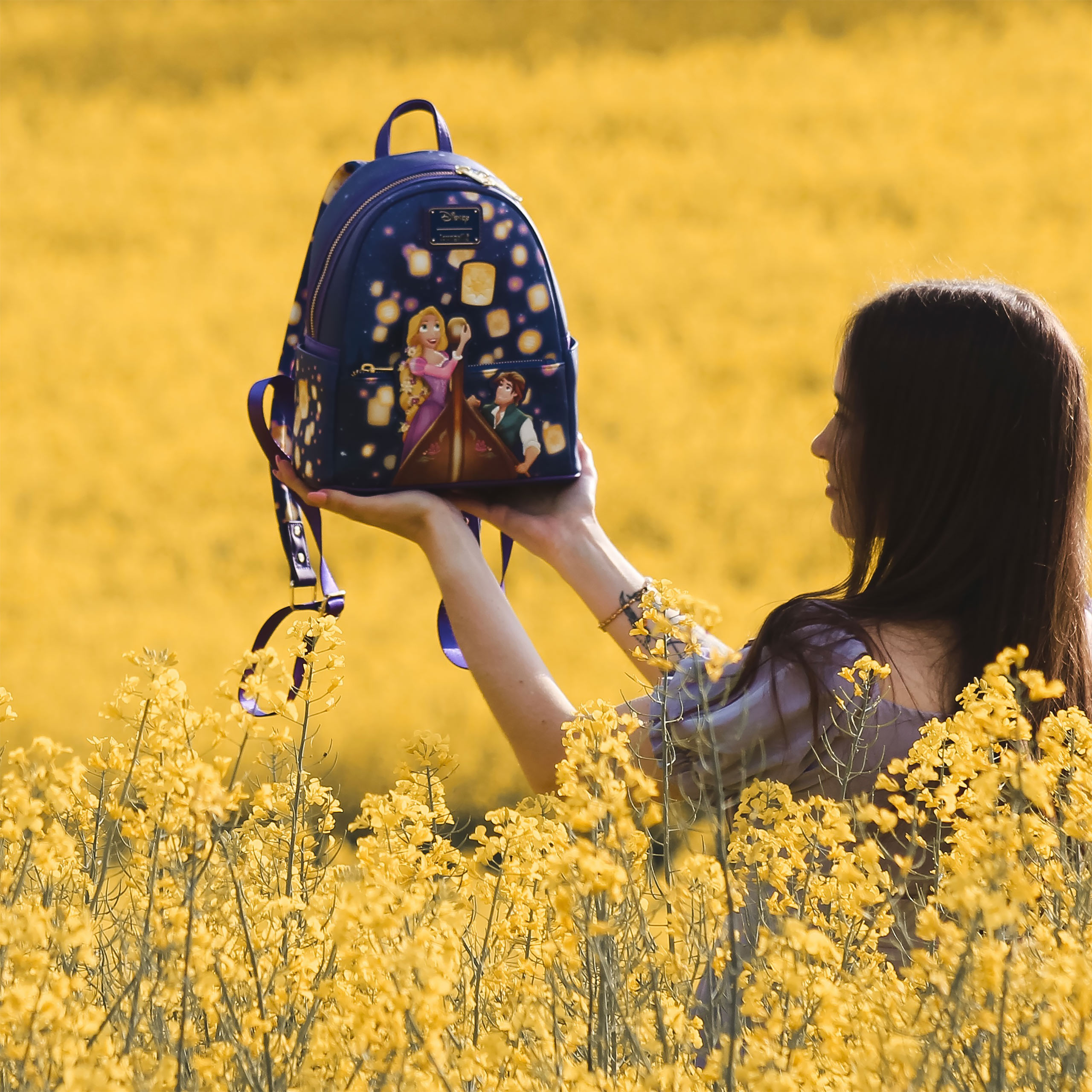 Rapunzel - Mini mochila de linterna con luz