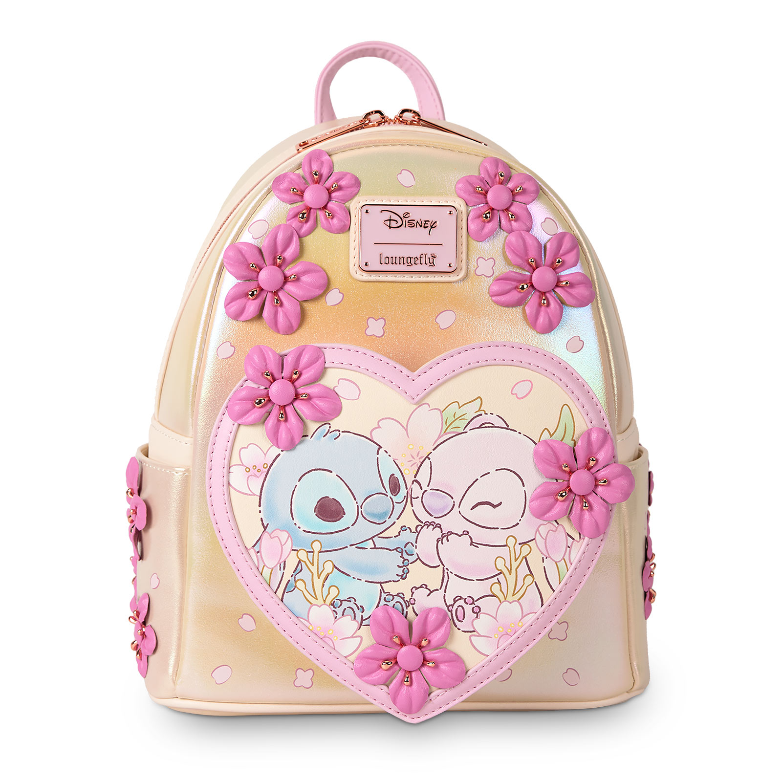 Lilo & Stitch - Mini sac à dos Angel et Stitch avec fleurs