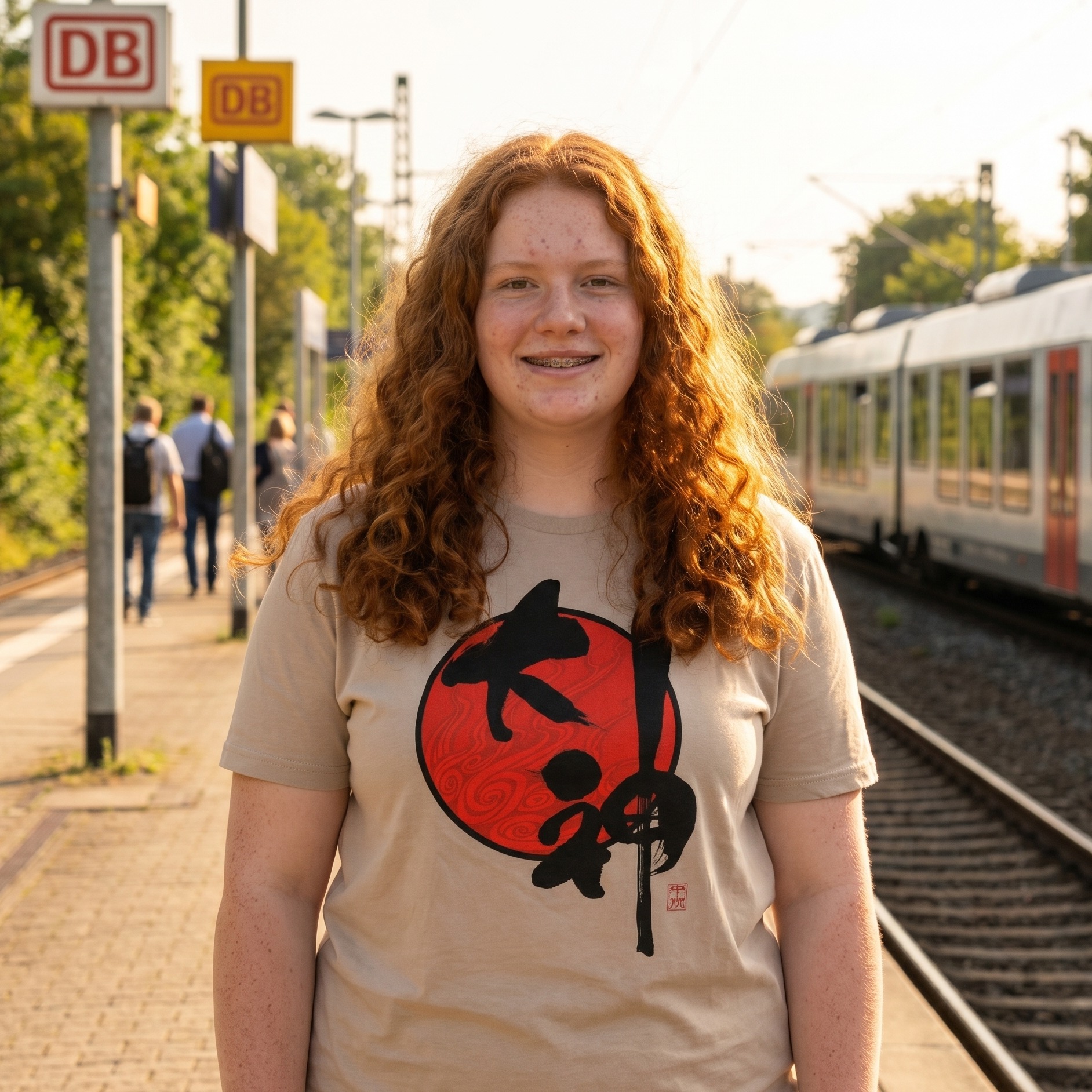 Okami - Logo T-Shirt beige