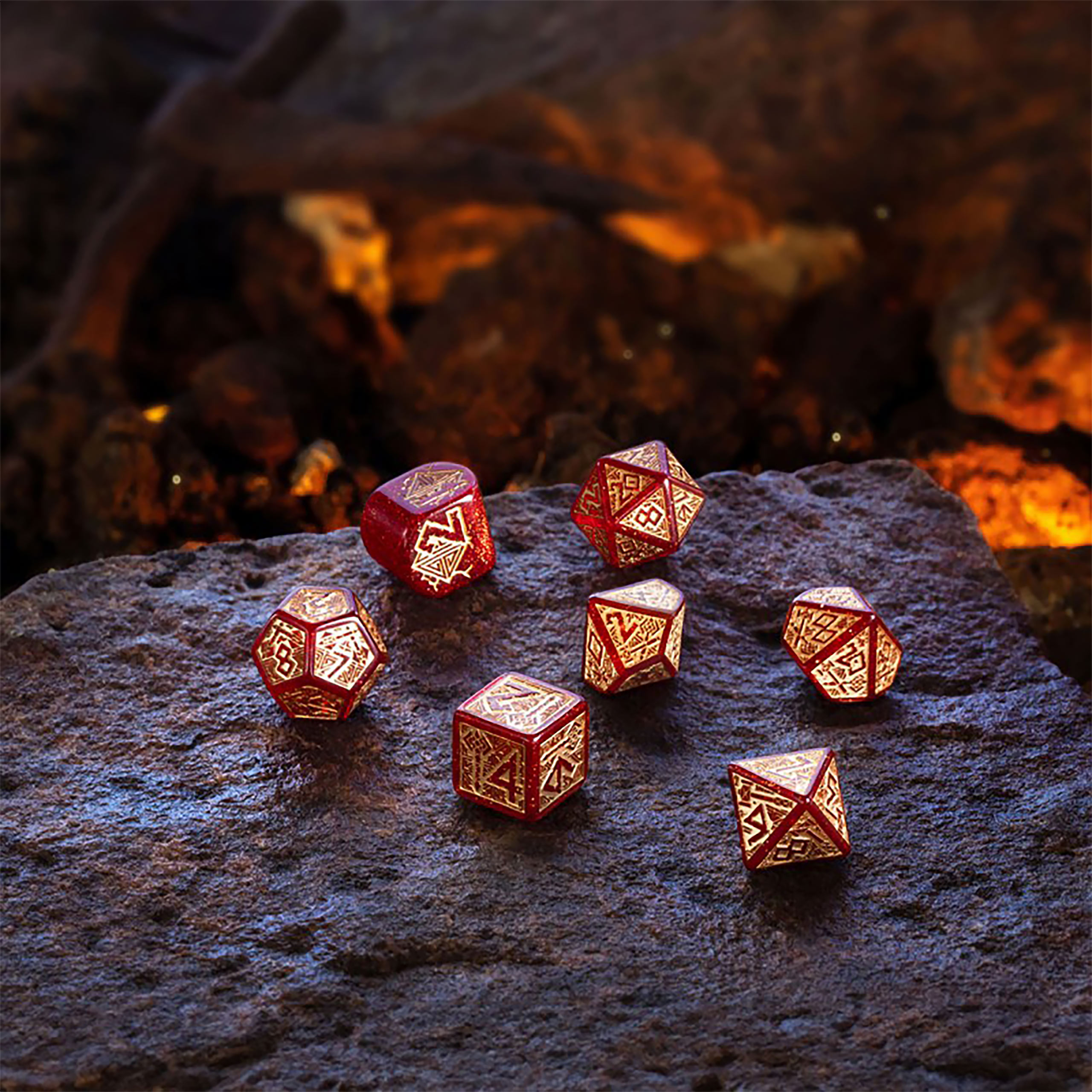 Dwarven - Jewels RPG Würfel Set 7tlg