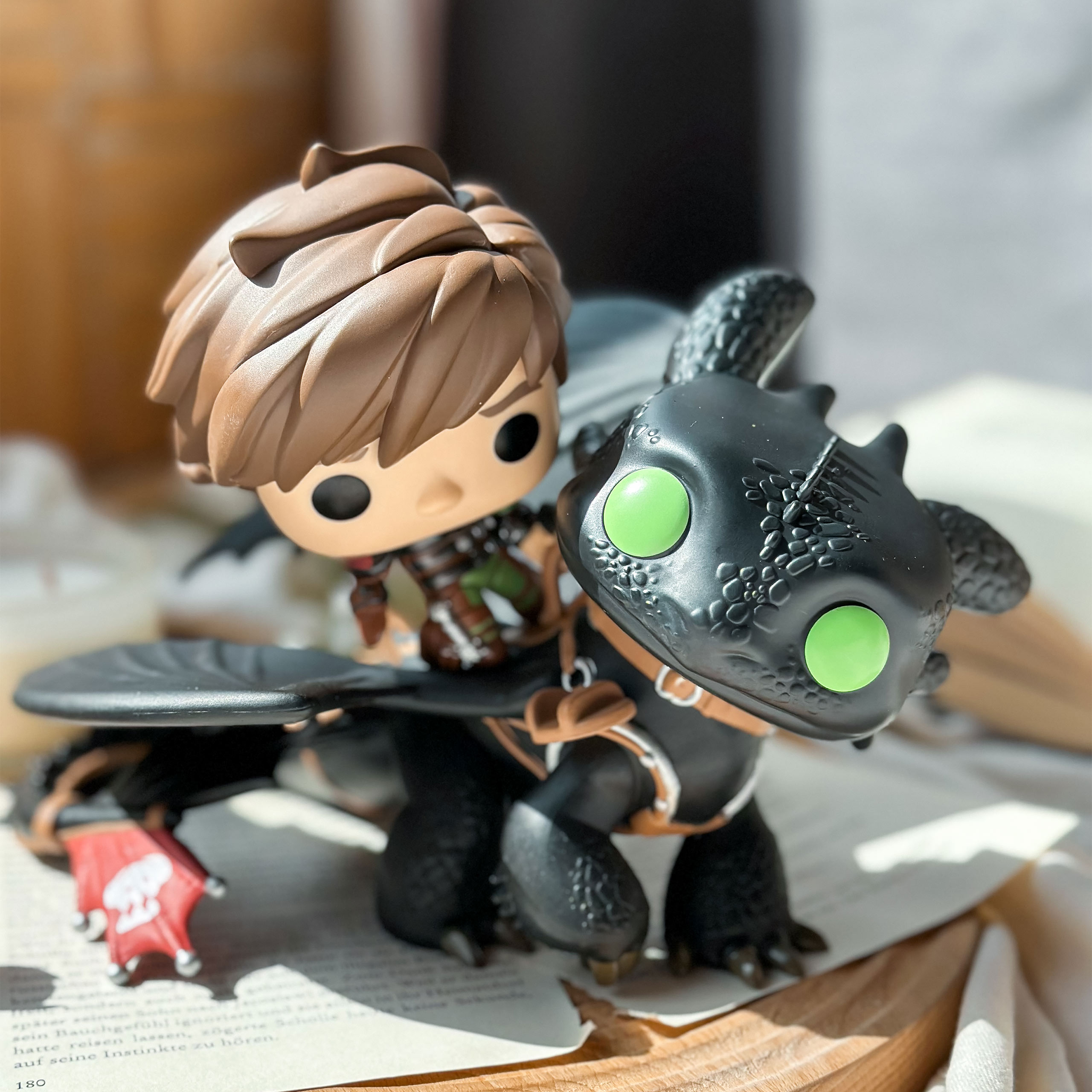 Cómo entrenar a tu dragón - Hipo con Desdentao Figura Diorama Funko Pop