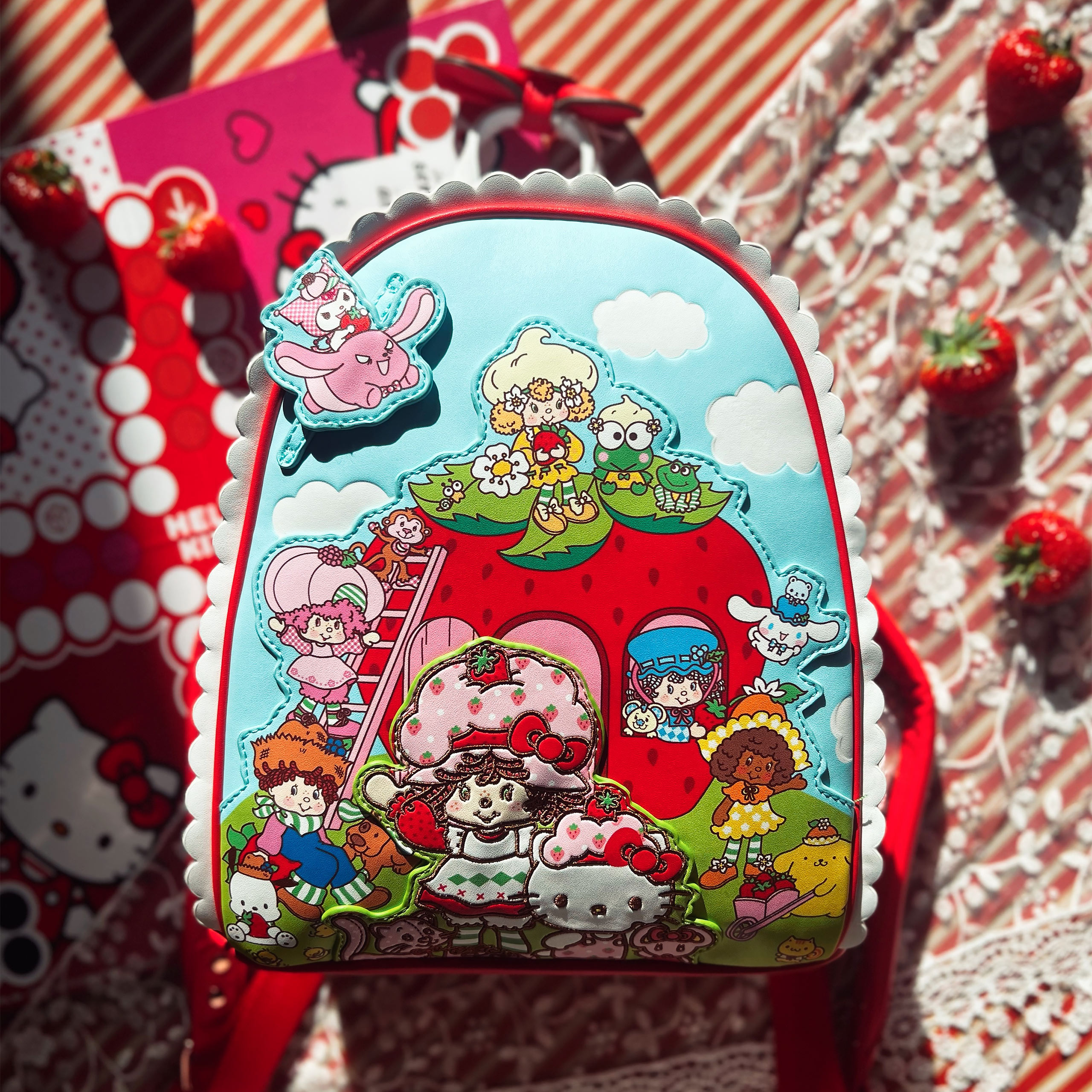 Sanrio - Strawberry Shortcake und Hello Kitty Mini Rucksack