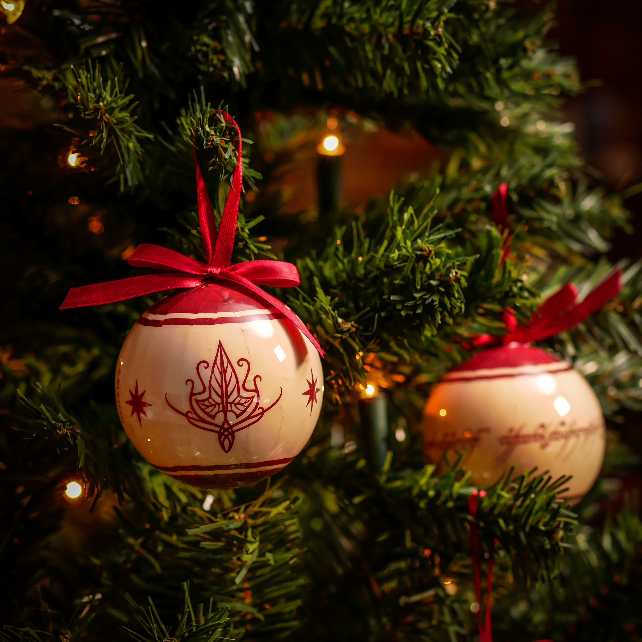 Herr der Ringe - Mittelerde Symbole Weihnachtsbaumkugeln 14tlg