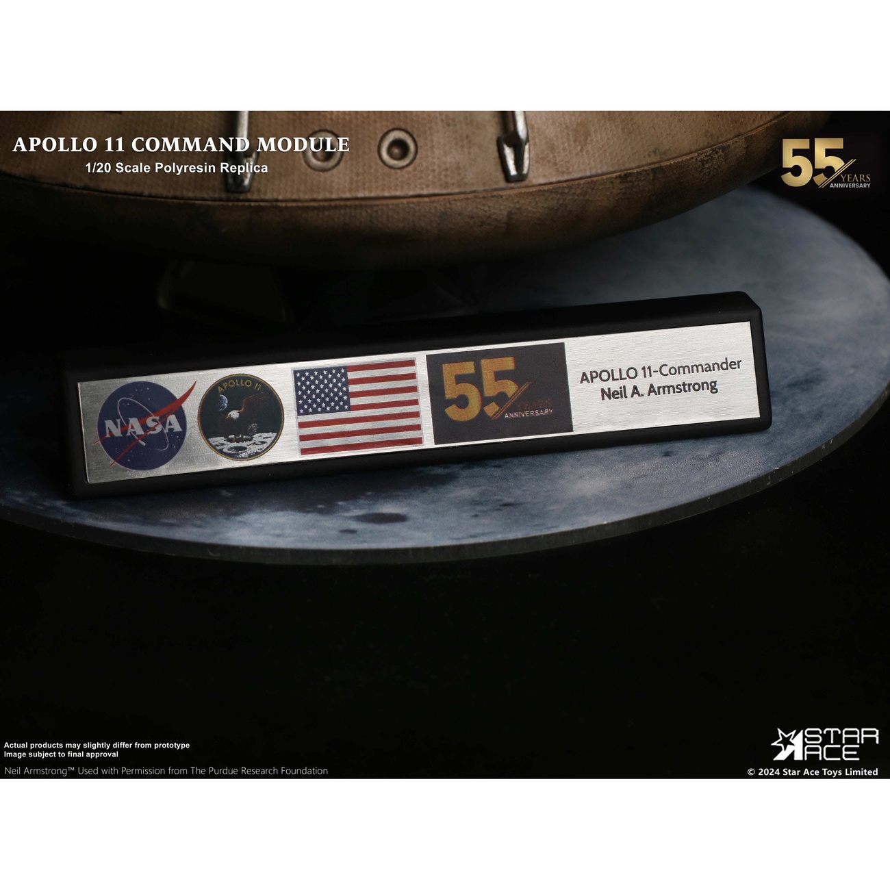 Apollo 11 Replik 1/20 Command Module (DX) 20 cm