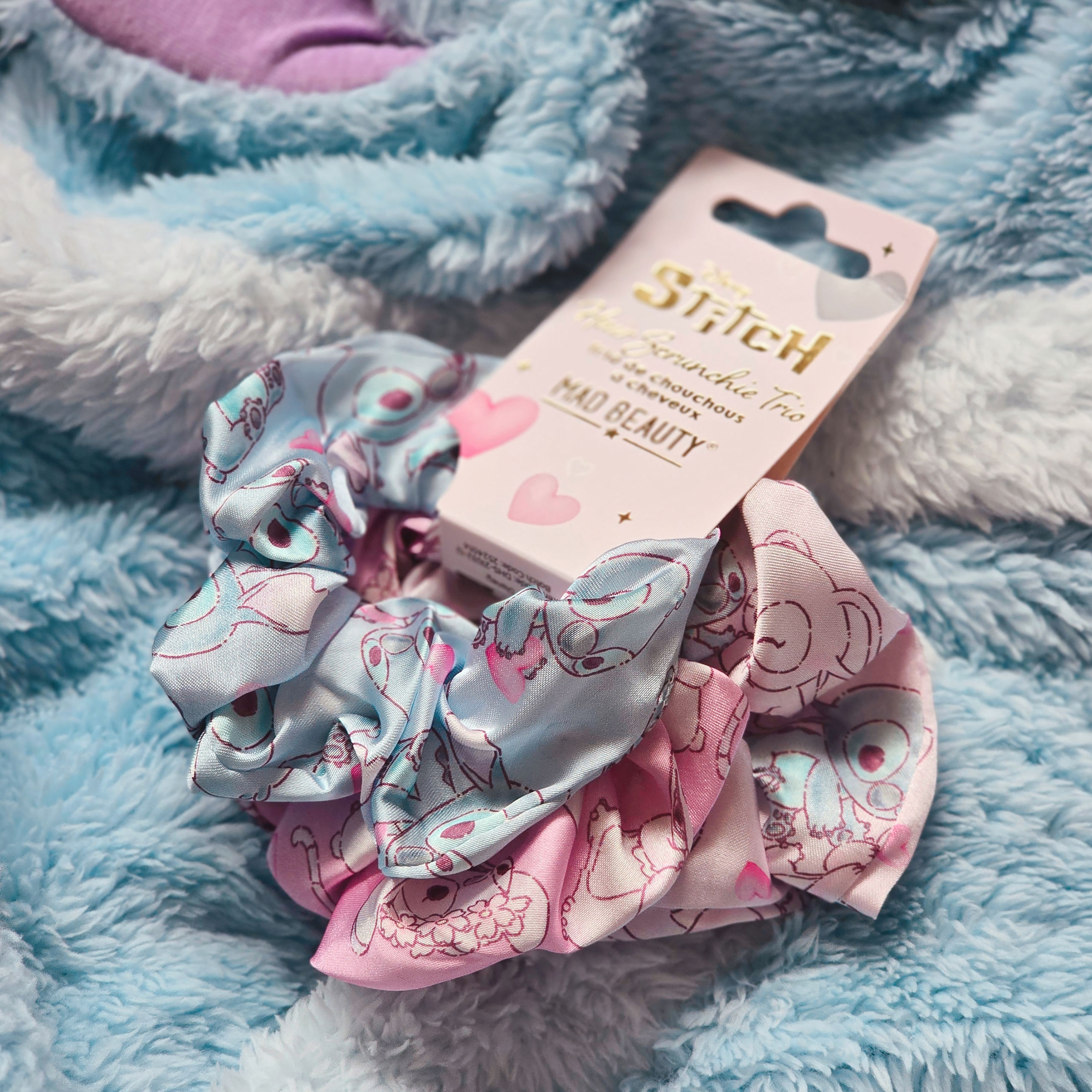 Lilo & Stitch - Angel and Stitch Hair Scrunchie Set of 3