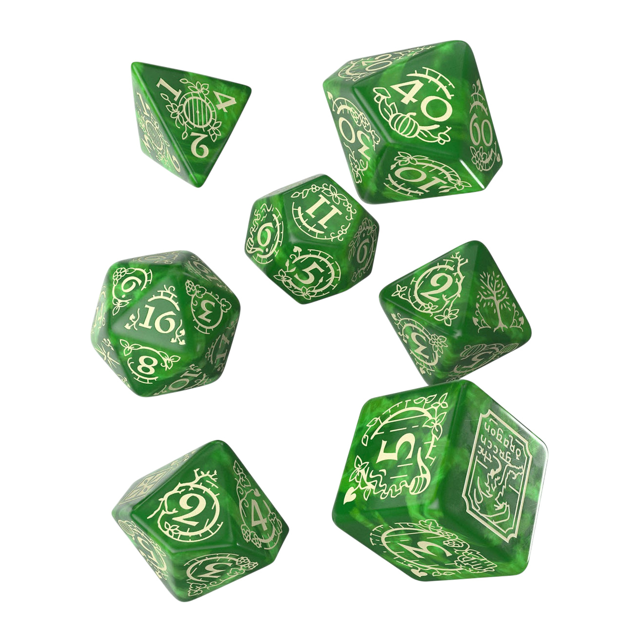 Der Herr der Ringe - Shire RPG Würfel Set 7tlg