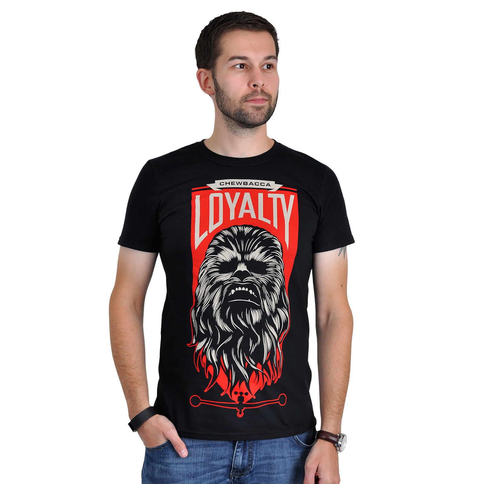Star Wars - T-shirt noir Chewbacca Loyalty