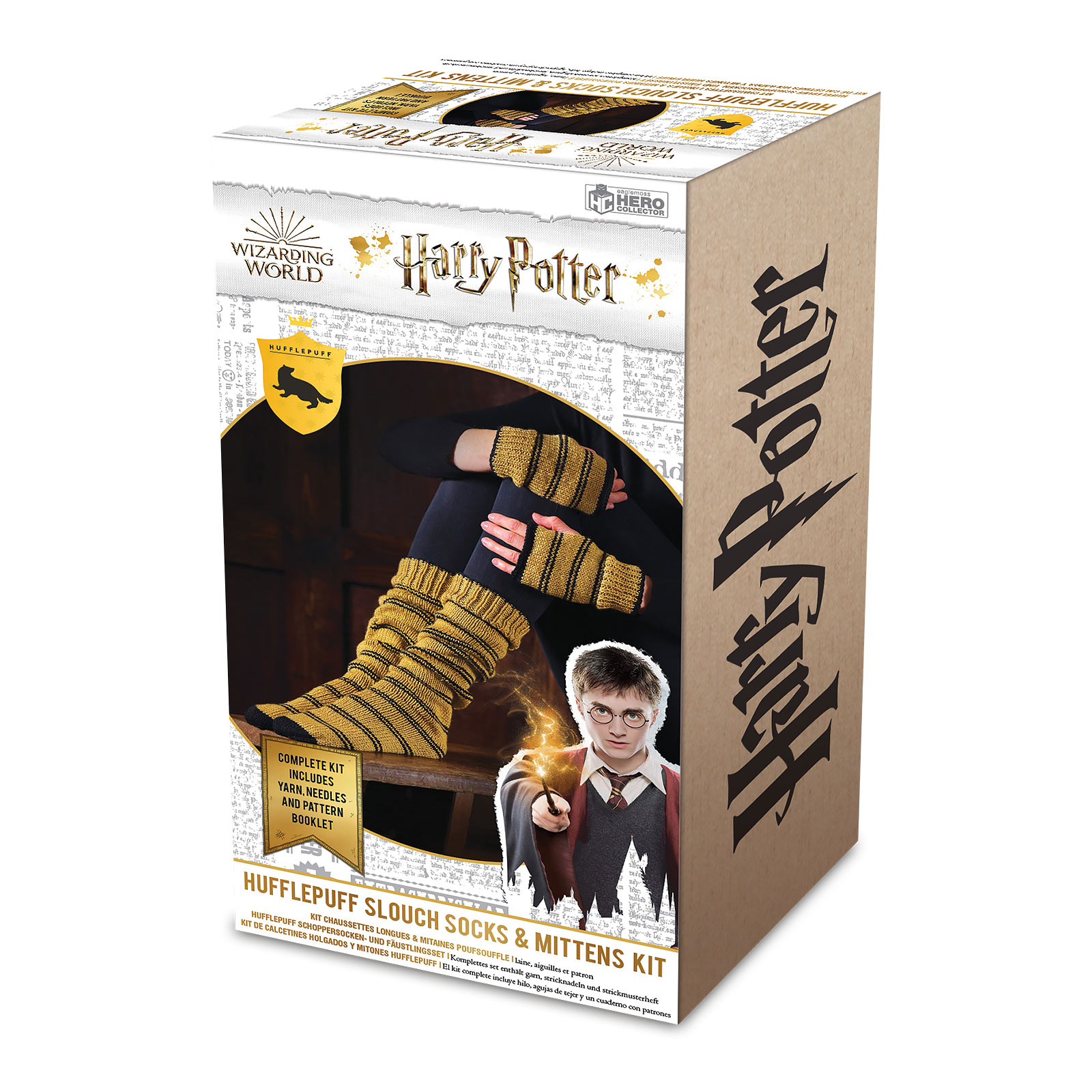 Harry Potter - Hufflepuff Handschuhe & Strümpfe Strick-Set