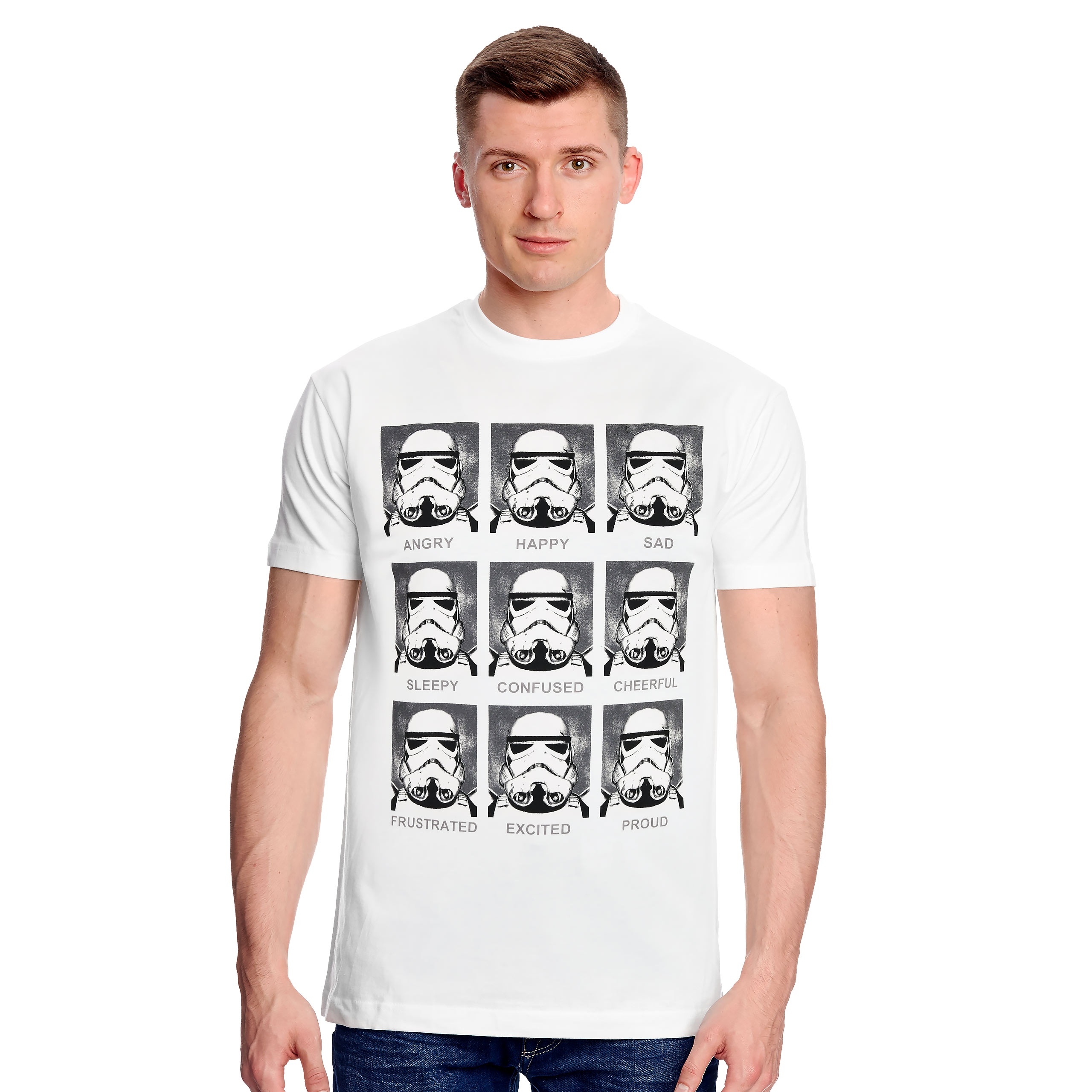 Star Wars - Camiseta Multicara de Stormtrooper blanca