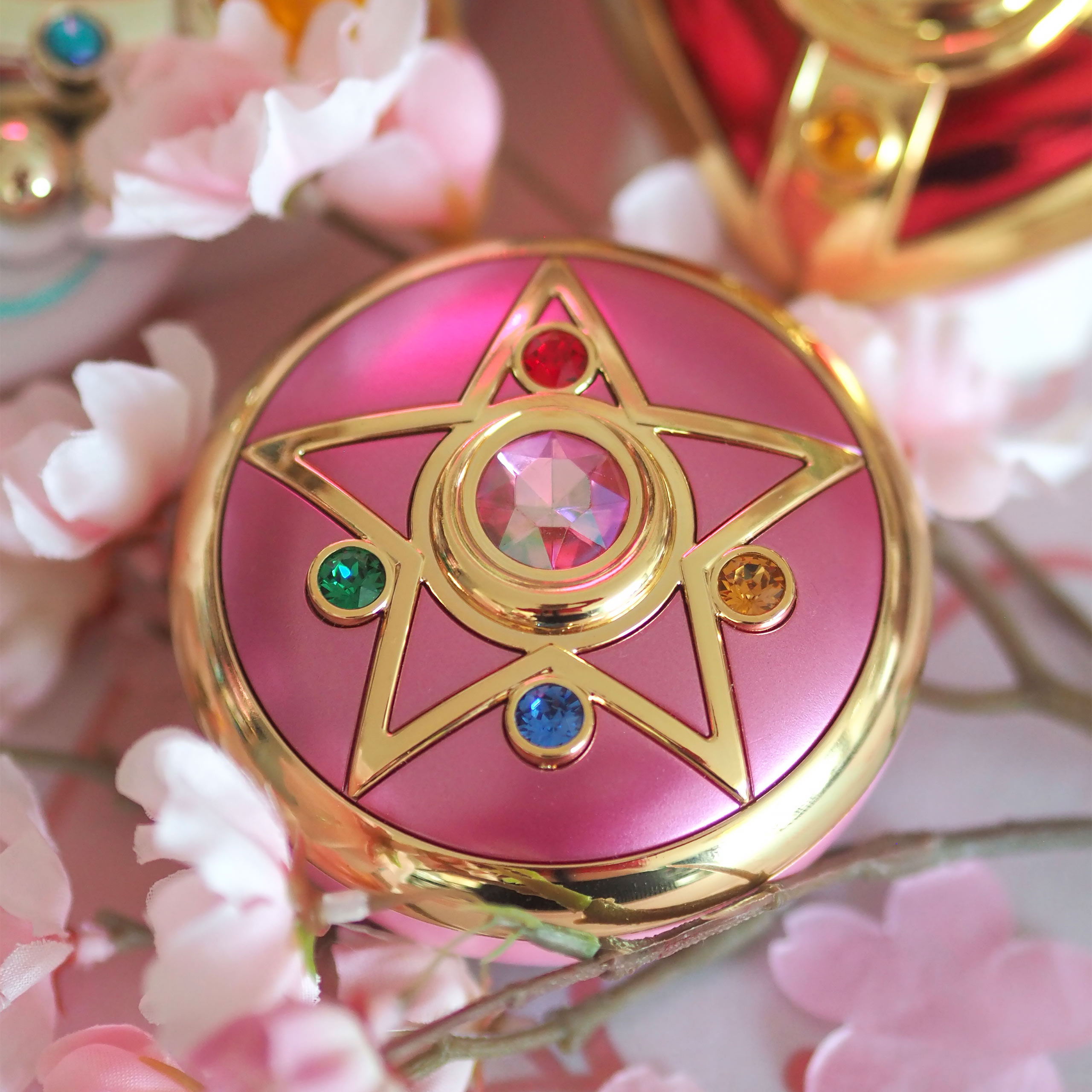 Sailor Moon - Mondkristall Verwandlungsbrosche mit Soundeffekten