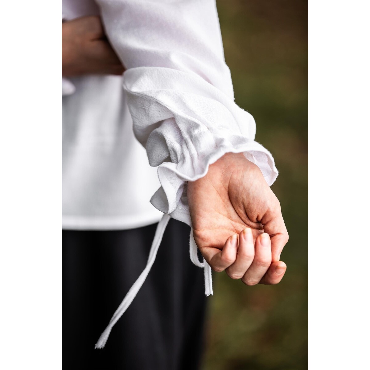 Średniowieczna bluzka Edith biała