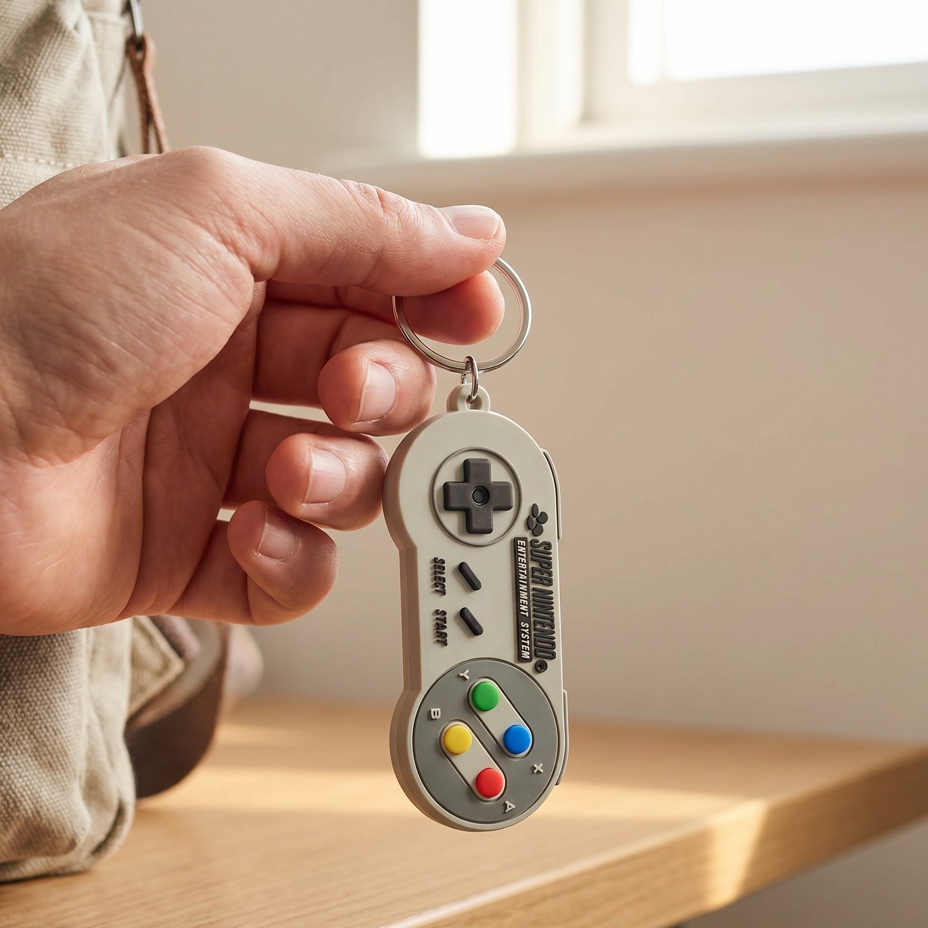 Nintendo - SNES Controller Nyckelring