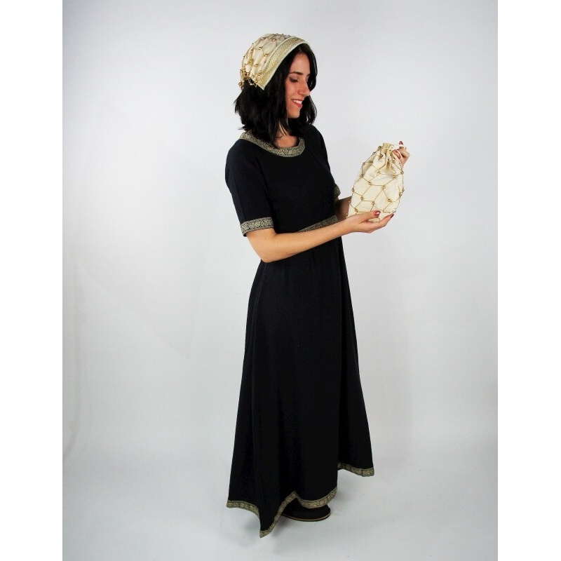 Mittelalter Samtbeutel Relindis beige