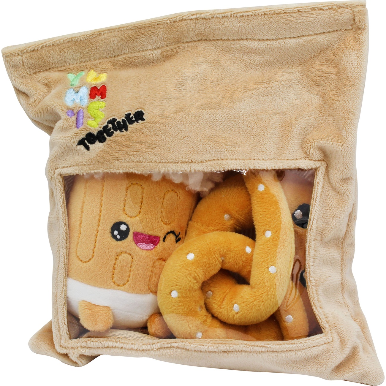 Yummis Together figuras de peluche pack de 2 Pretzel & Cerveza en Take Away Bag 21 cm