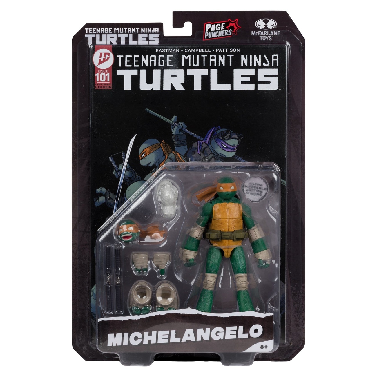 Teenage Mutant Ninja Turtles Page Punchers Action Figure Michelangelo 13 cm