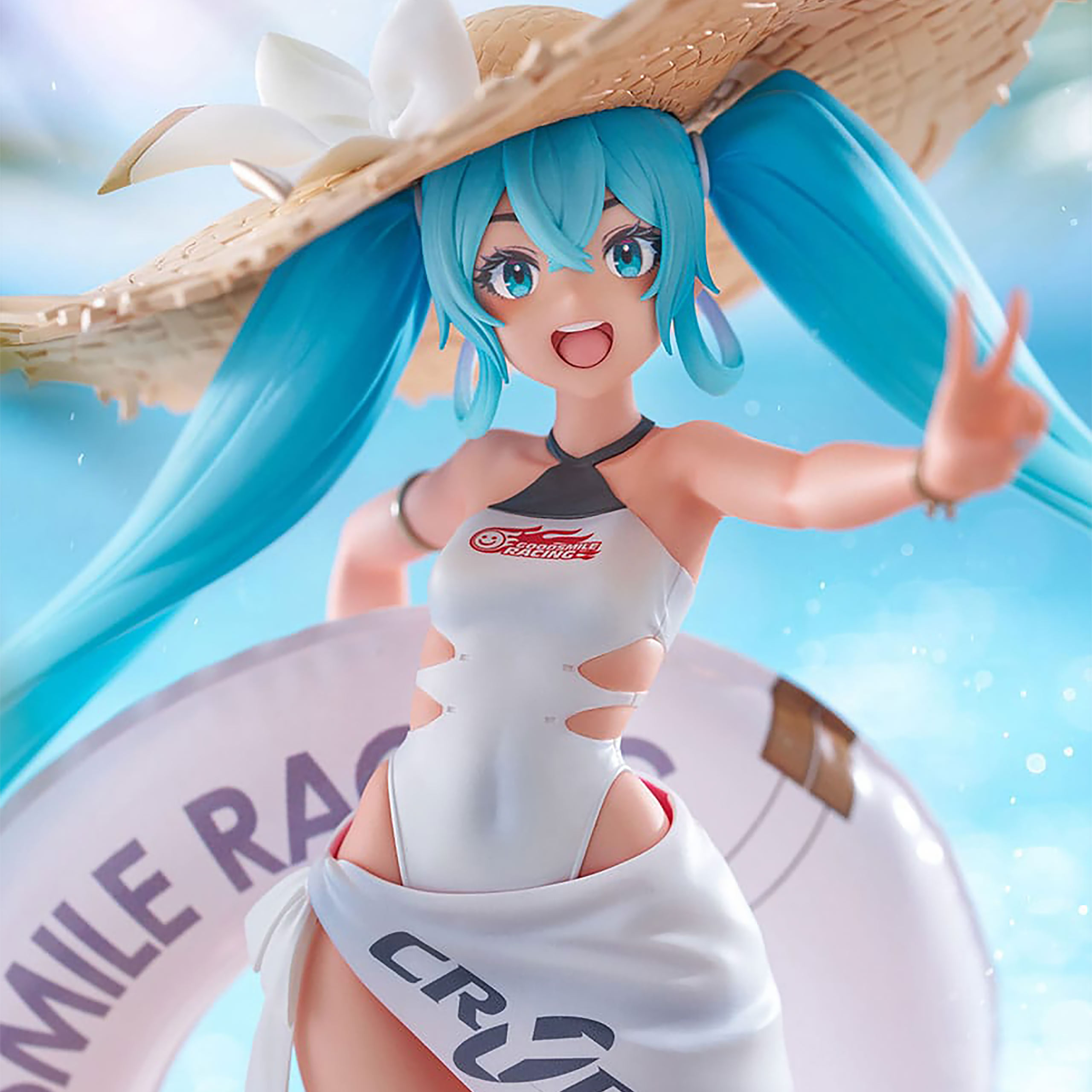 Hatsune Miku - Racing Miku 2024 Figura Tenitol Versión Tropical