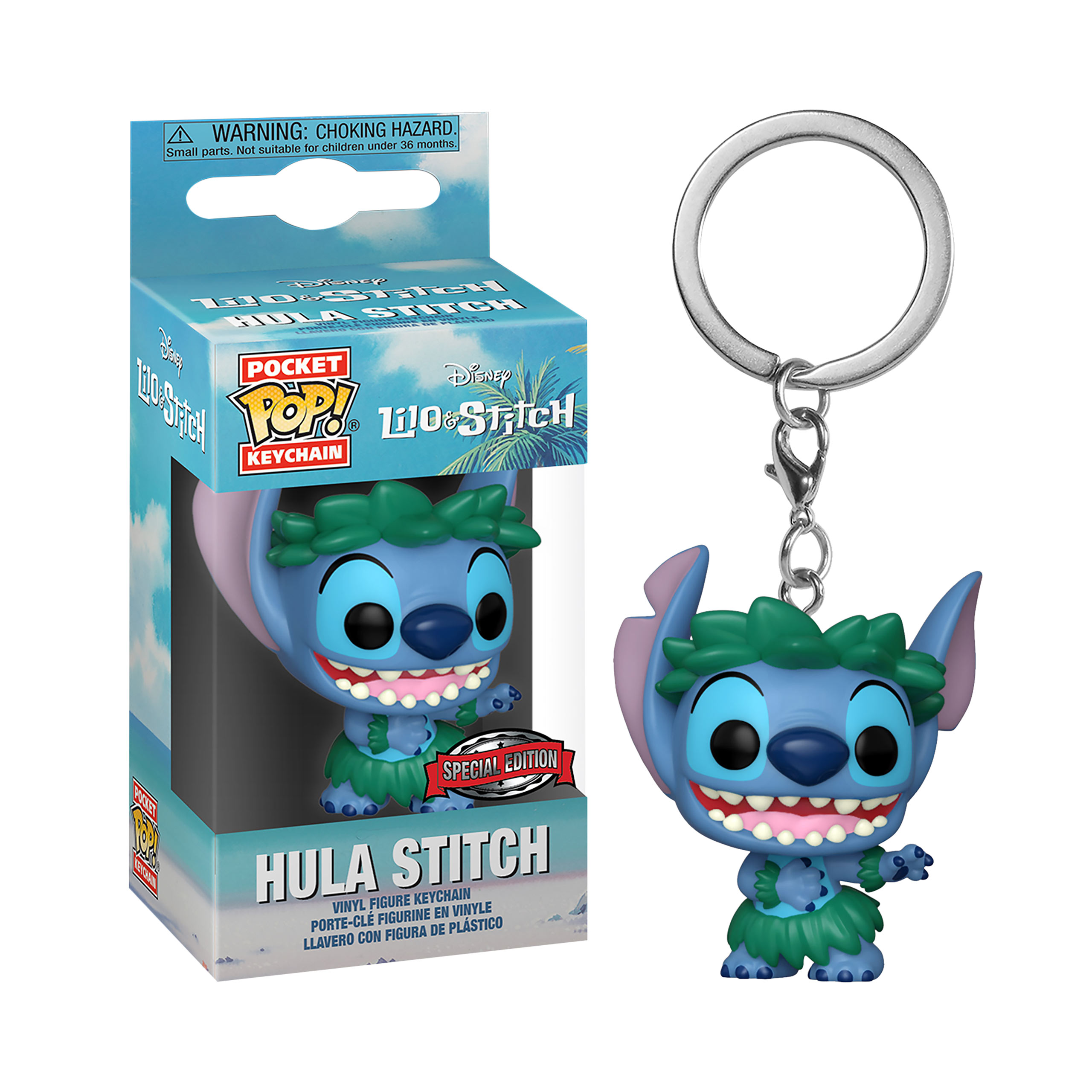 Lilo & Stitch - Hula Stitch Funko Pop Porte-clés