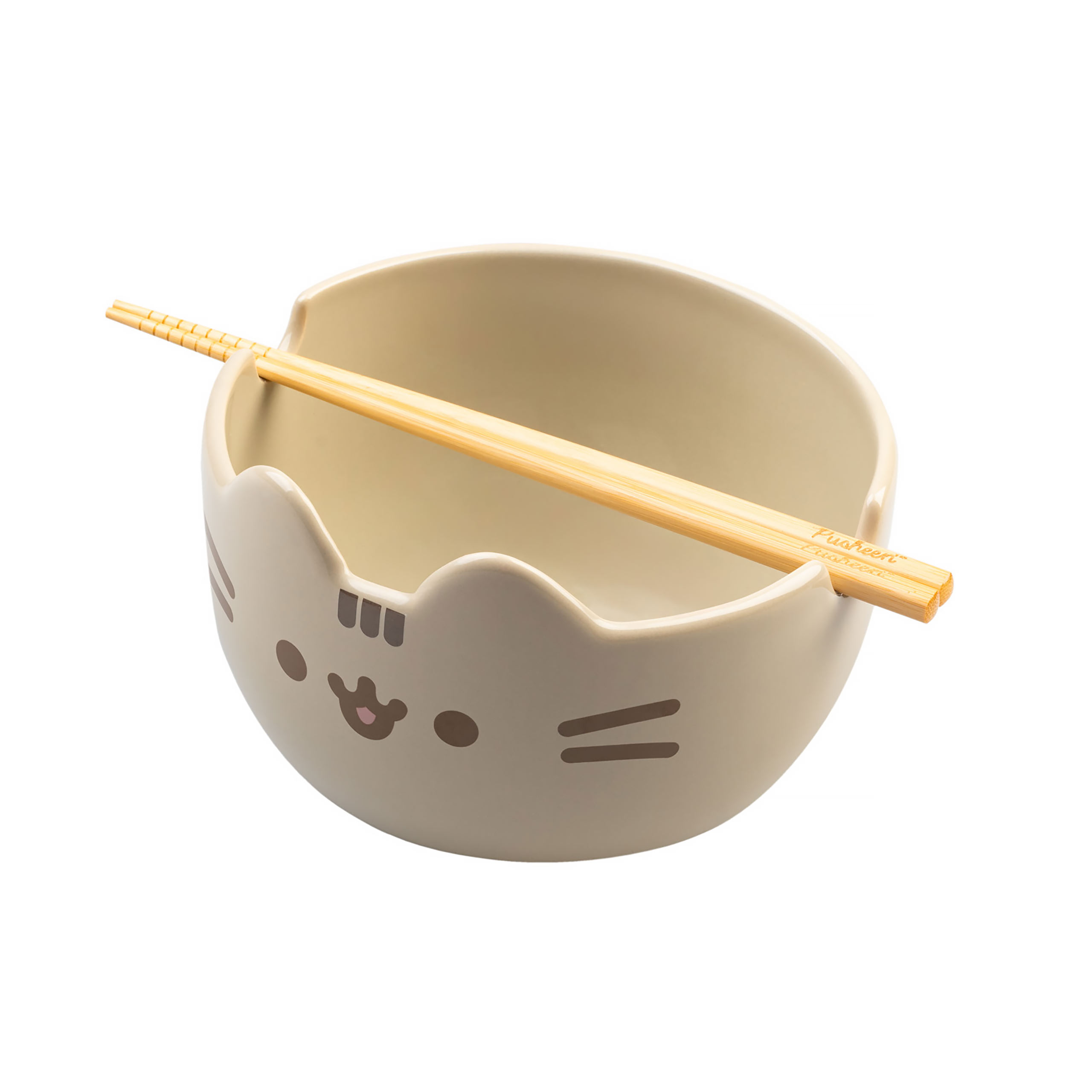Pusheen - Cuenco para ramen con palillos