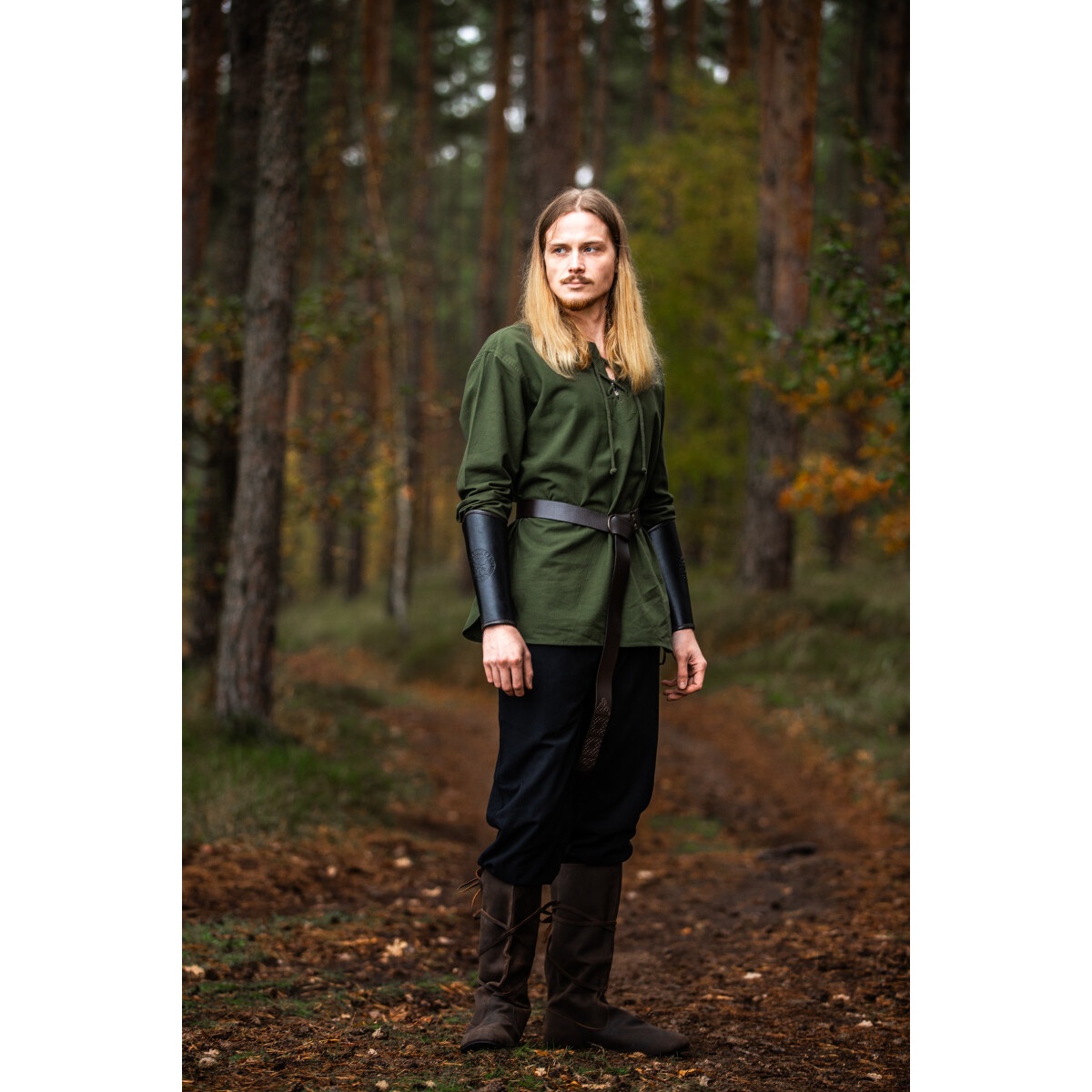 Camisa medieval Otto verde