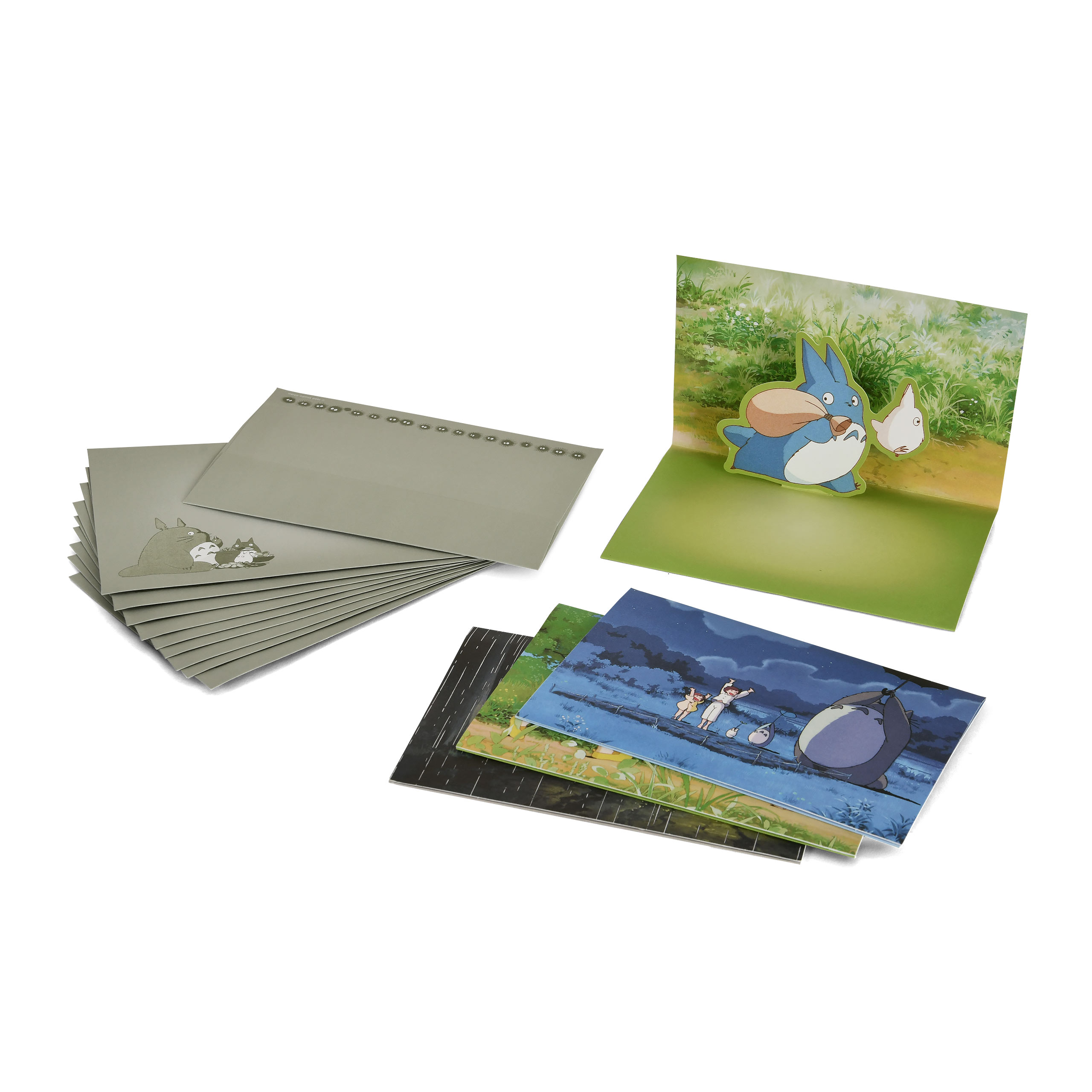 Totoro - Amis Cartes Postales 3D Pop-Up Set de 10