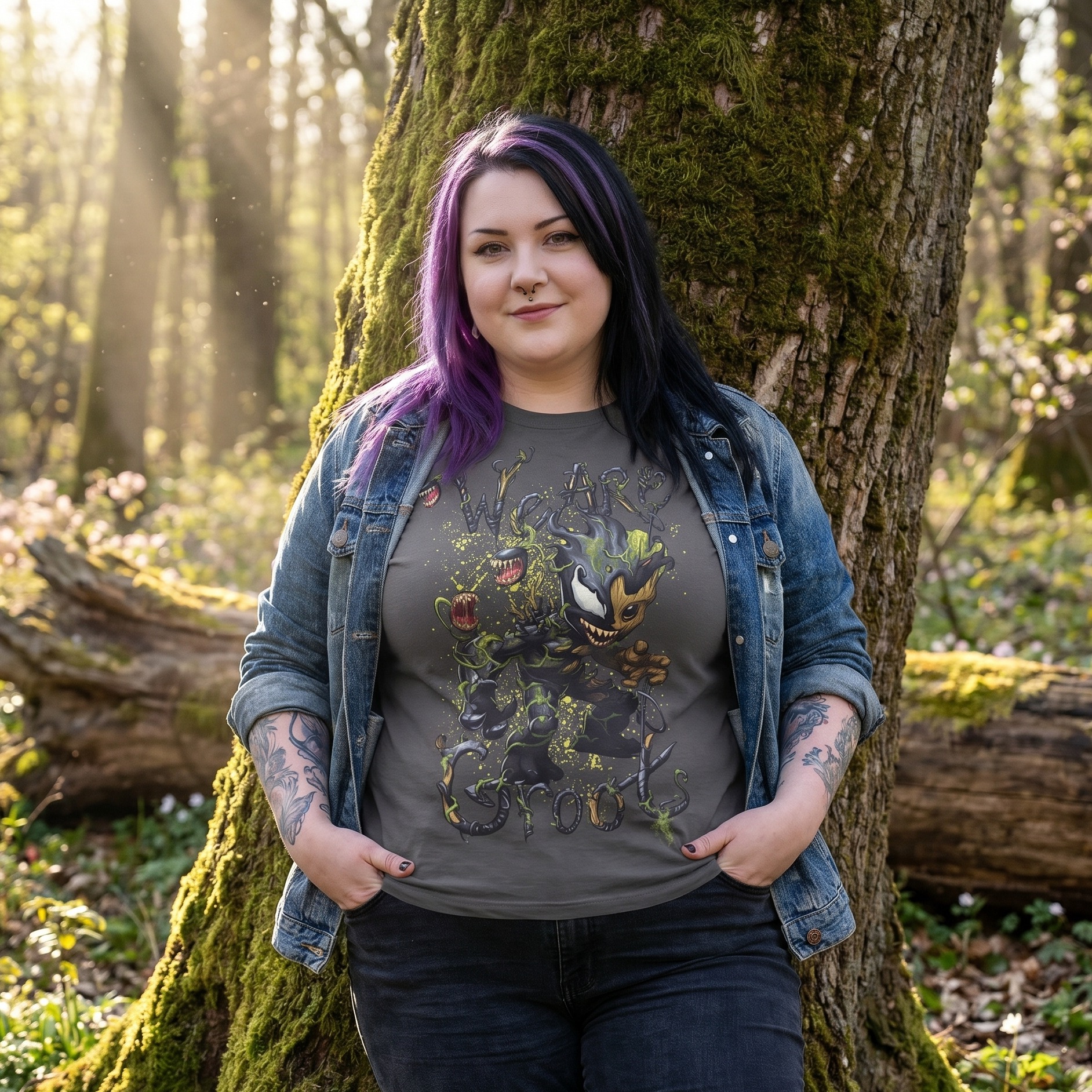 Guardians of the Galaxy - Venomized Groot T-Shirt grau