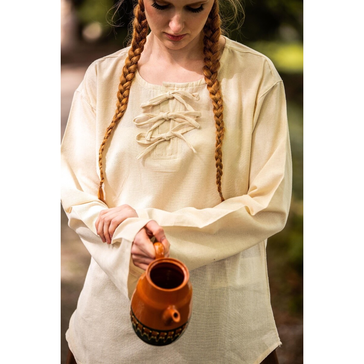 Mittelalter Bluse Tilda beige