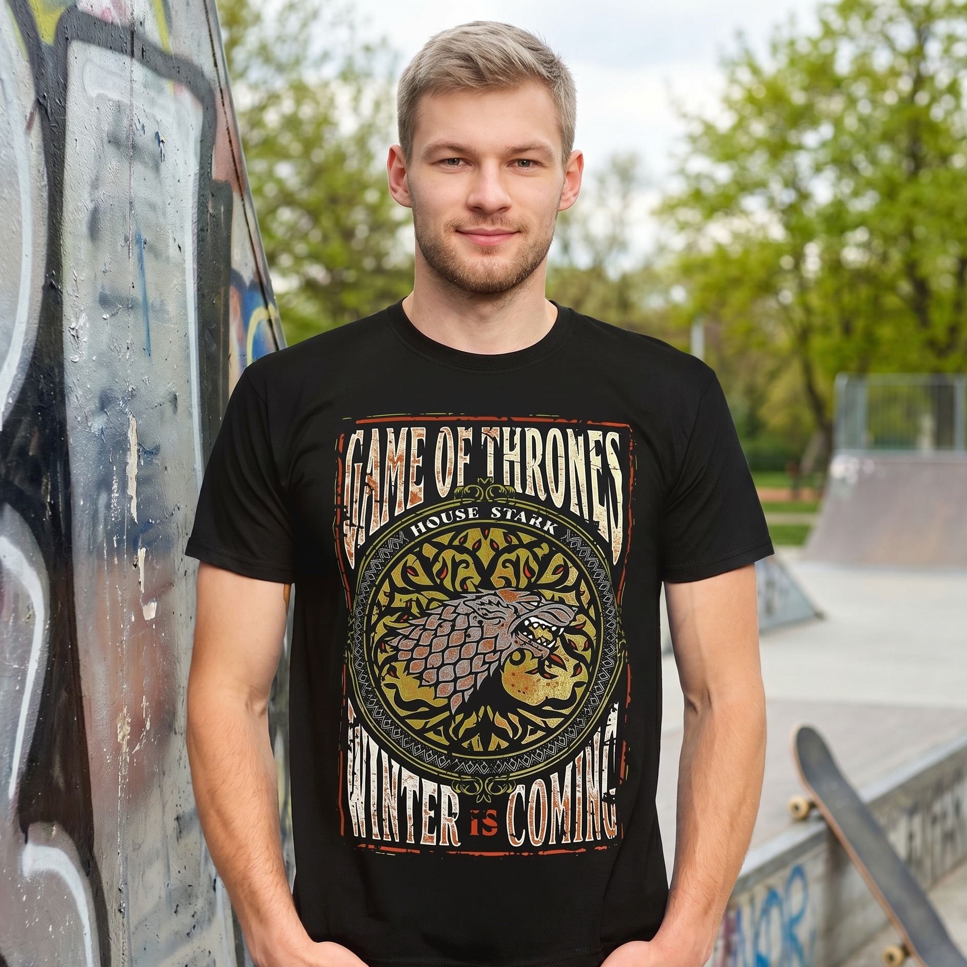 Game of Thrones - Winter is Coming T-Shirt nero