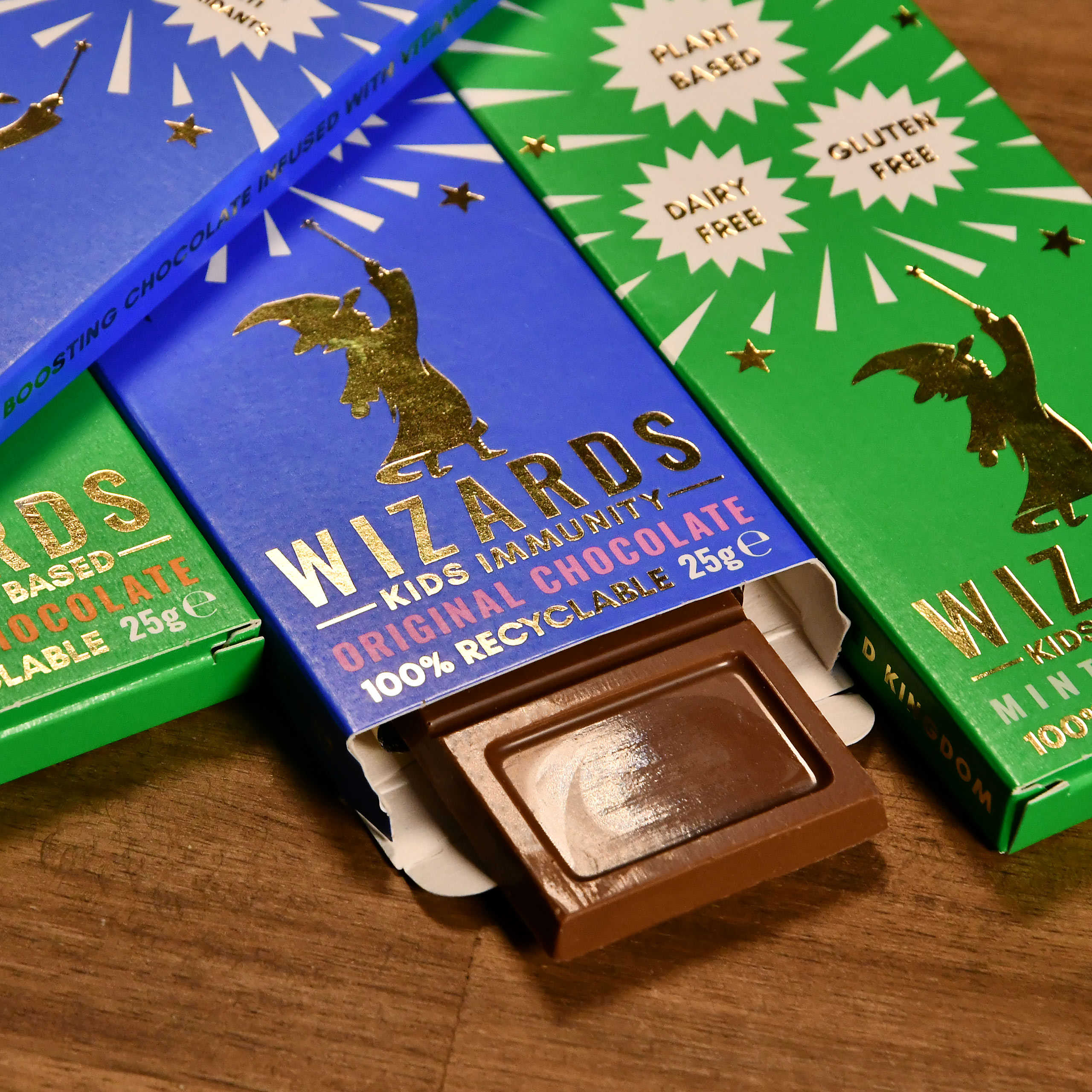 Wizards Magic - Kids Selection Chocolate 4 Bars