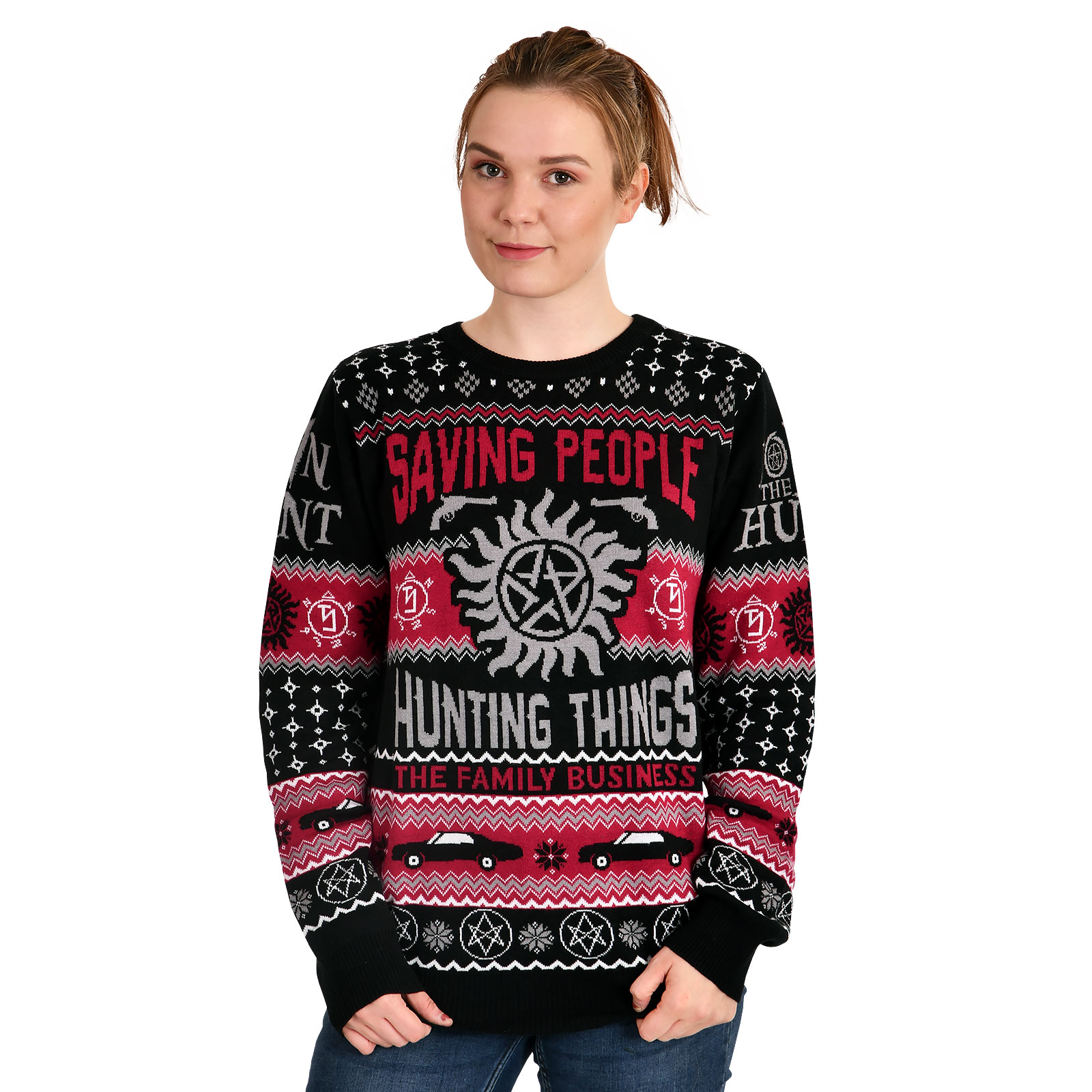 Supernatural - Saving People Hunting Things Knitted Sweater