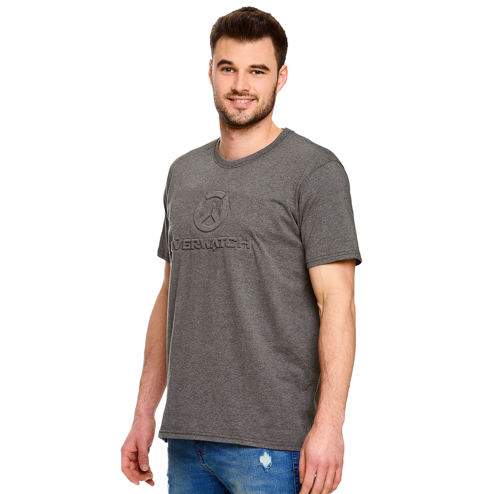 Overwatch - 3D Logo T-Shirt grey