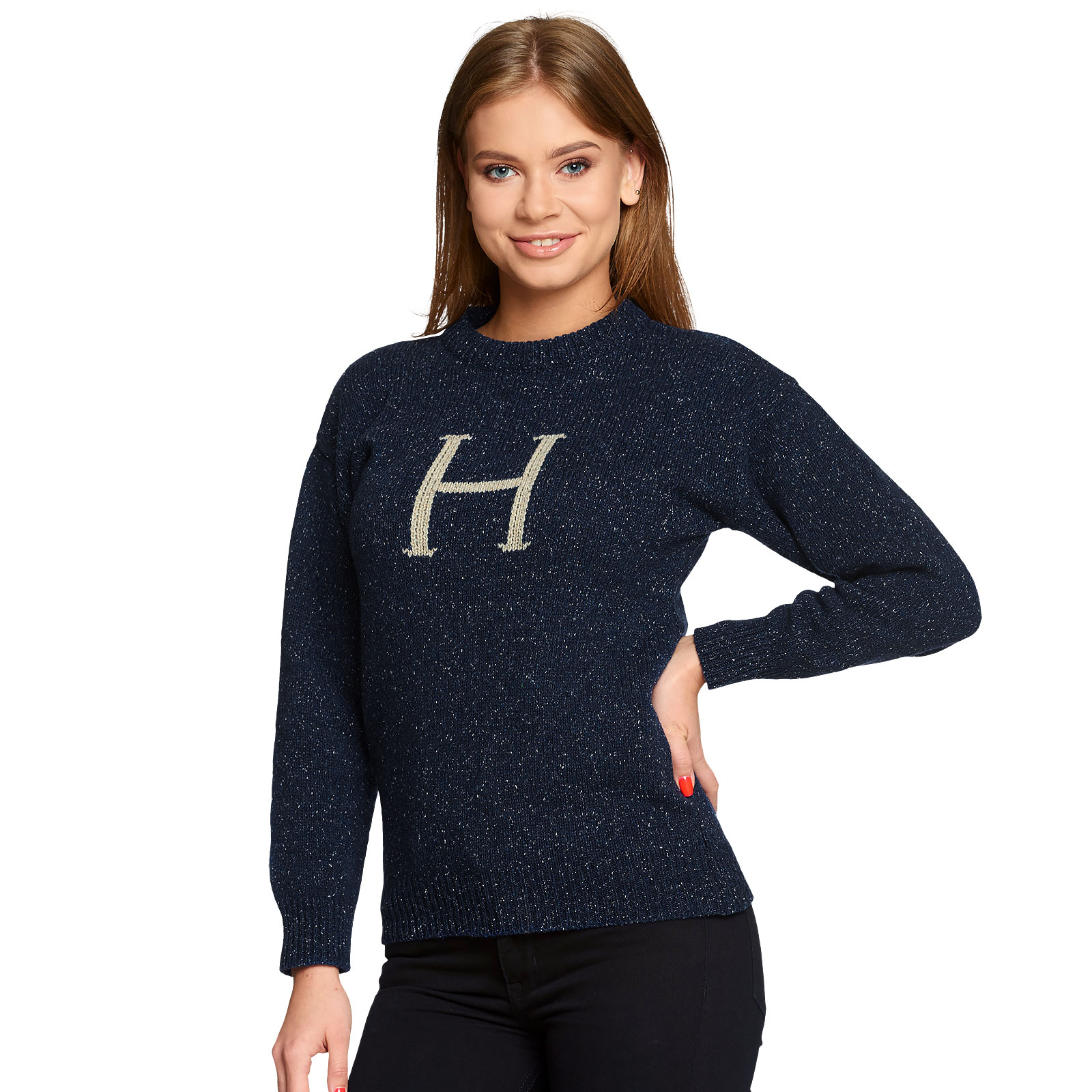 Harry Potter - H pour Harry Pull tricoté bleu