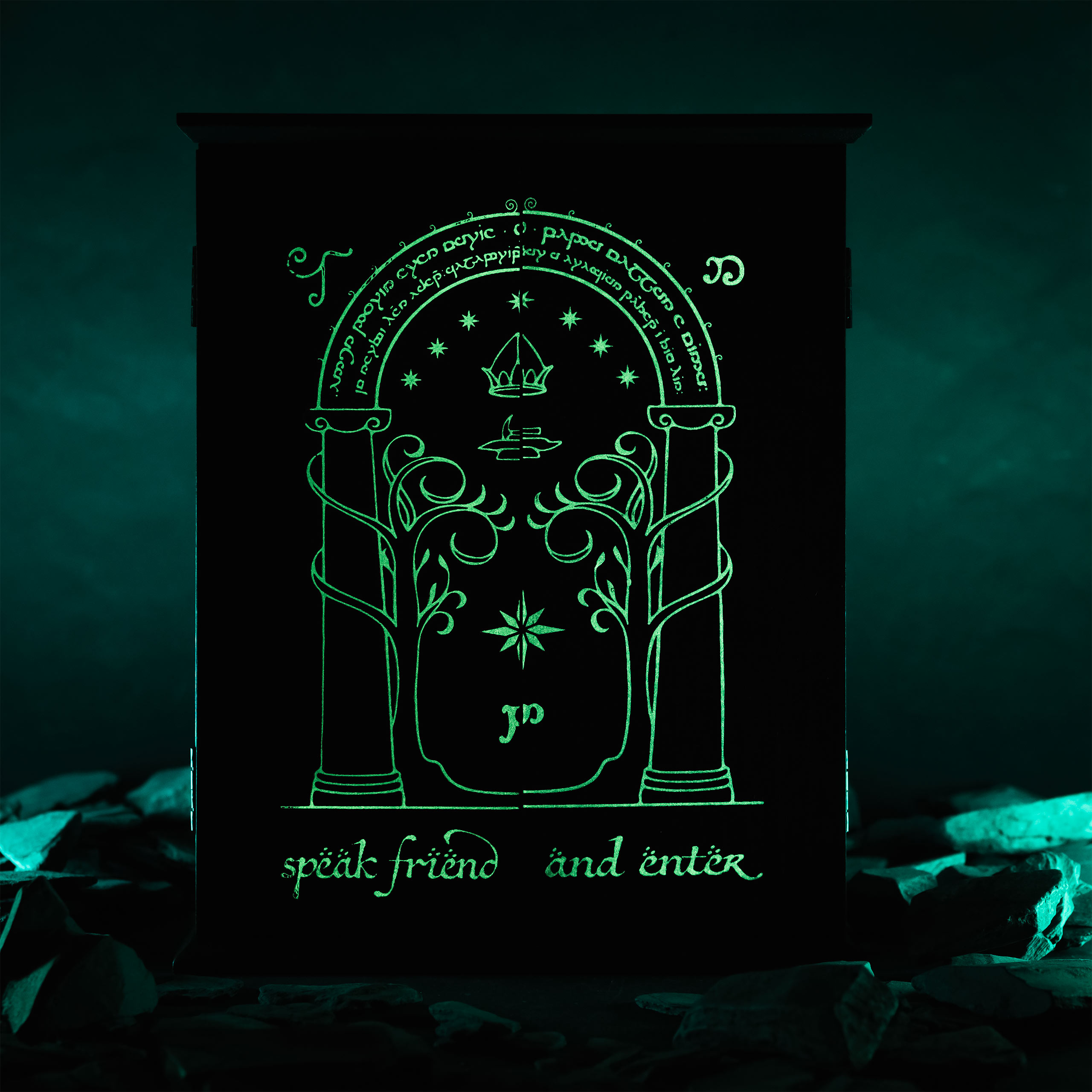 Lord of the Rings - The Doors of Durin Key Box with Glow in the Dark Effect