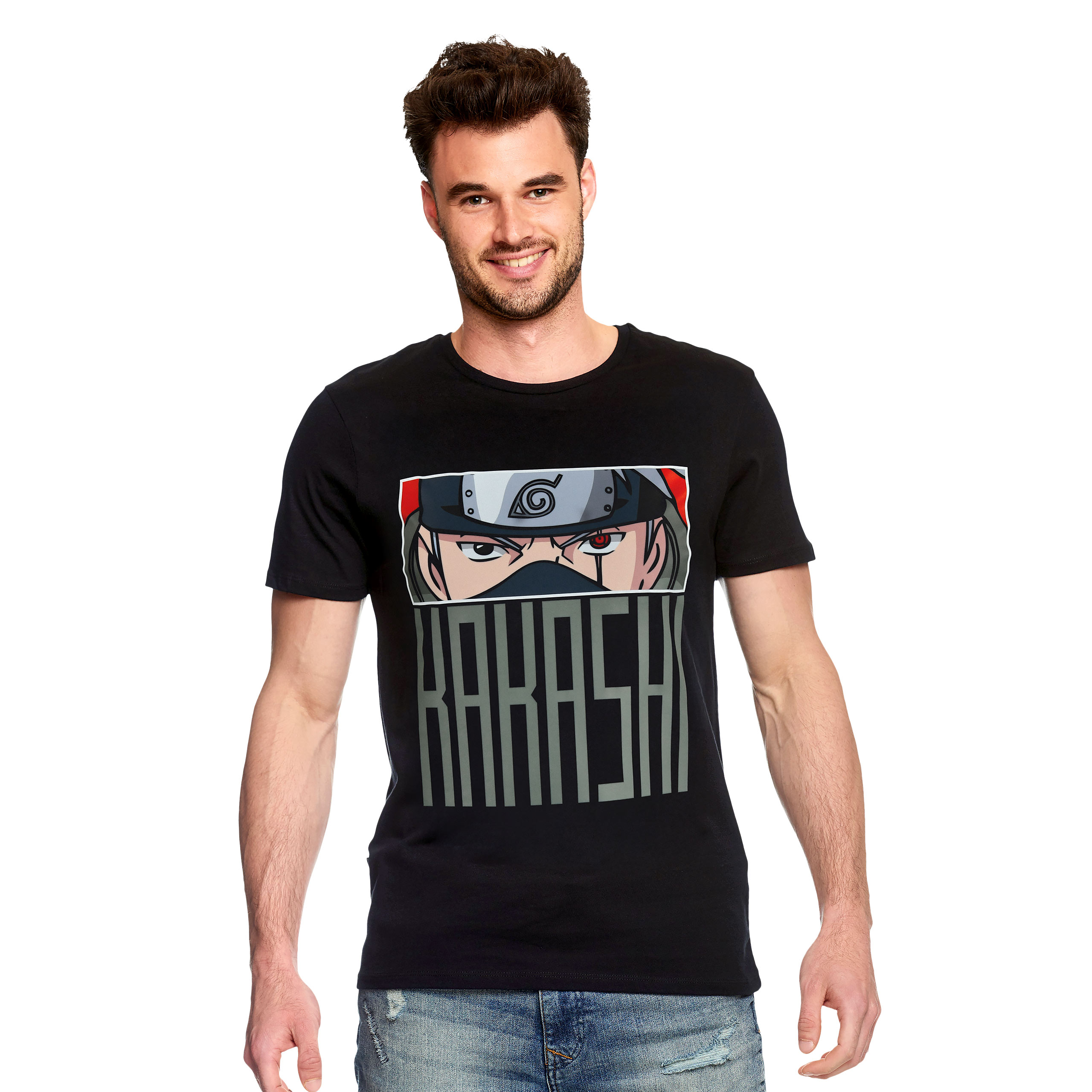Naruto - T-shirt Kakashi Eyes noir